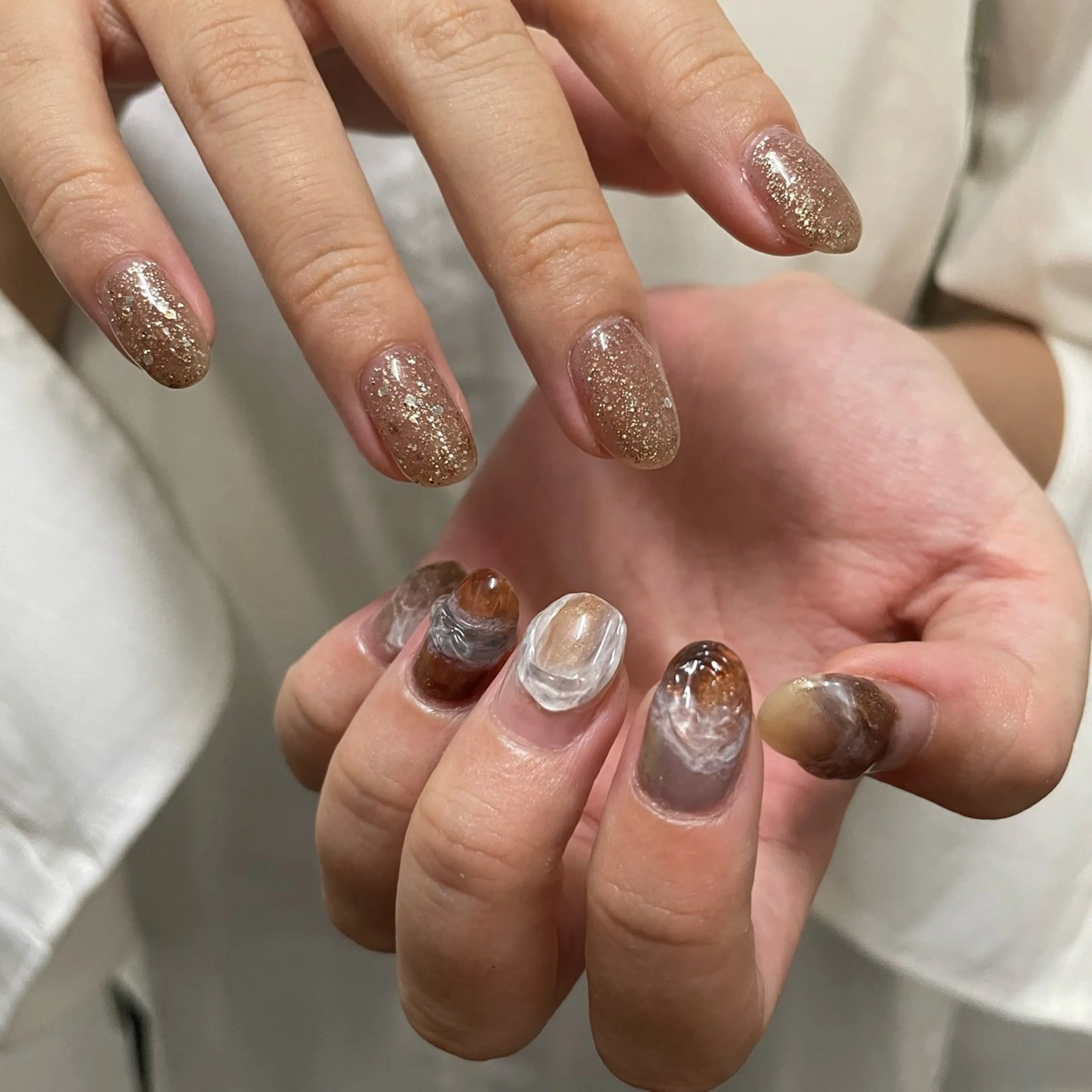 ネイル アートネイル ハンドネイル カメレオン京橋🌻 草葉由佳のネイルデザイン