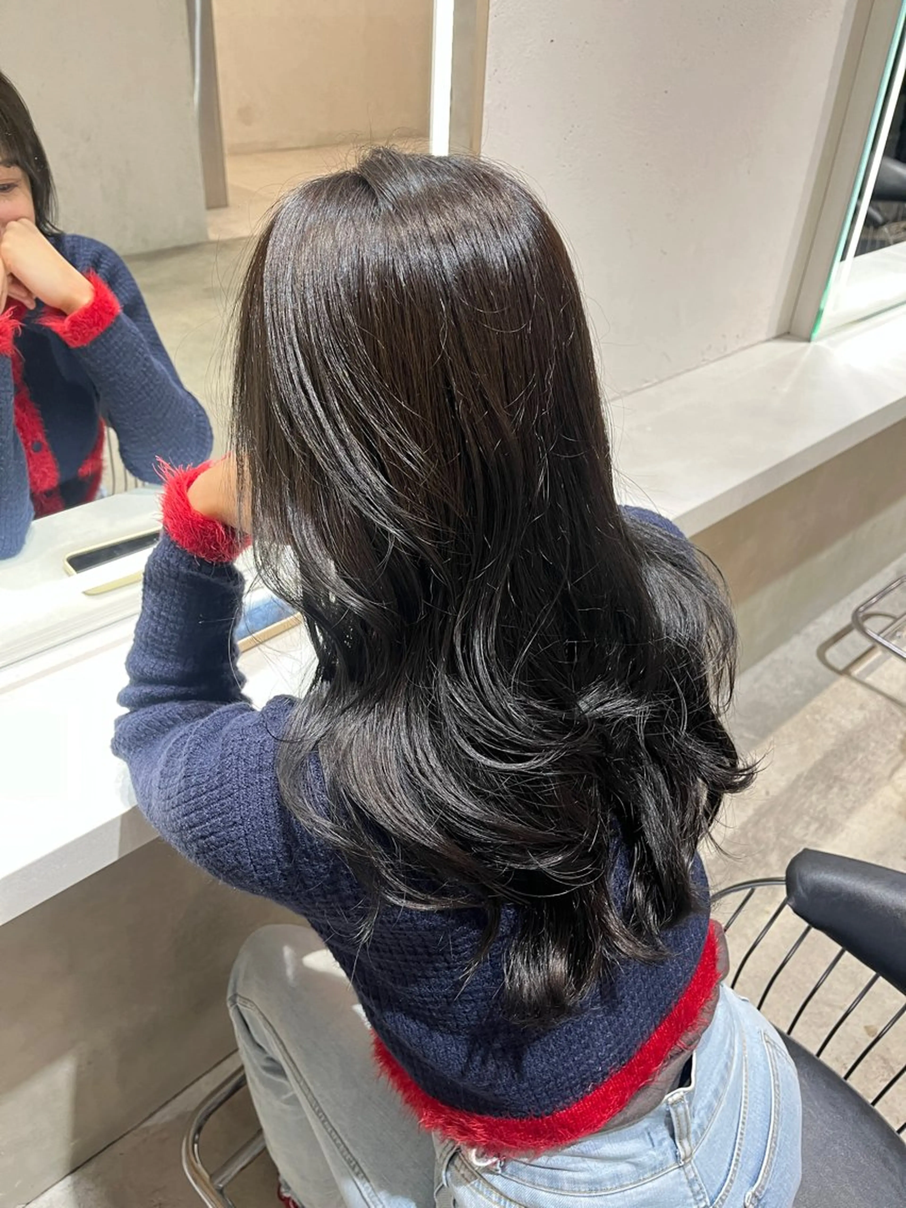 ⭐️就活カラー(ワンカラー) ＋うる艶トリートメント⭐️の写真