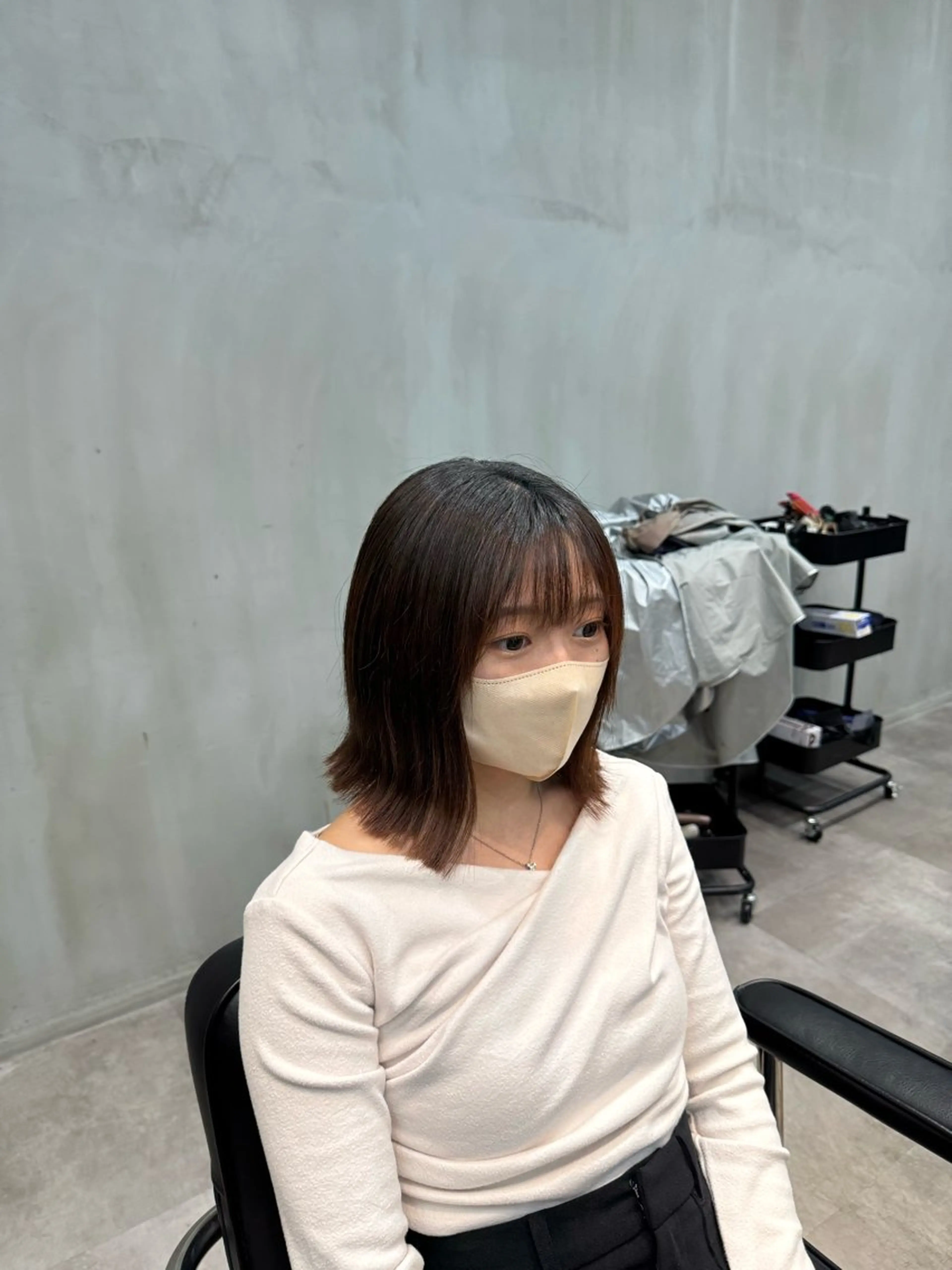 ショート 前下がりボブ ボブ ラフィスヘアーヴィレ所属・赤羽根 周のヘアスタイル