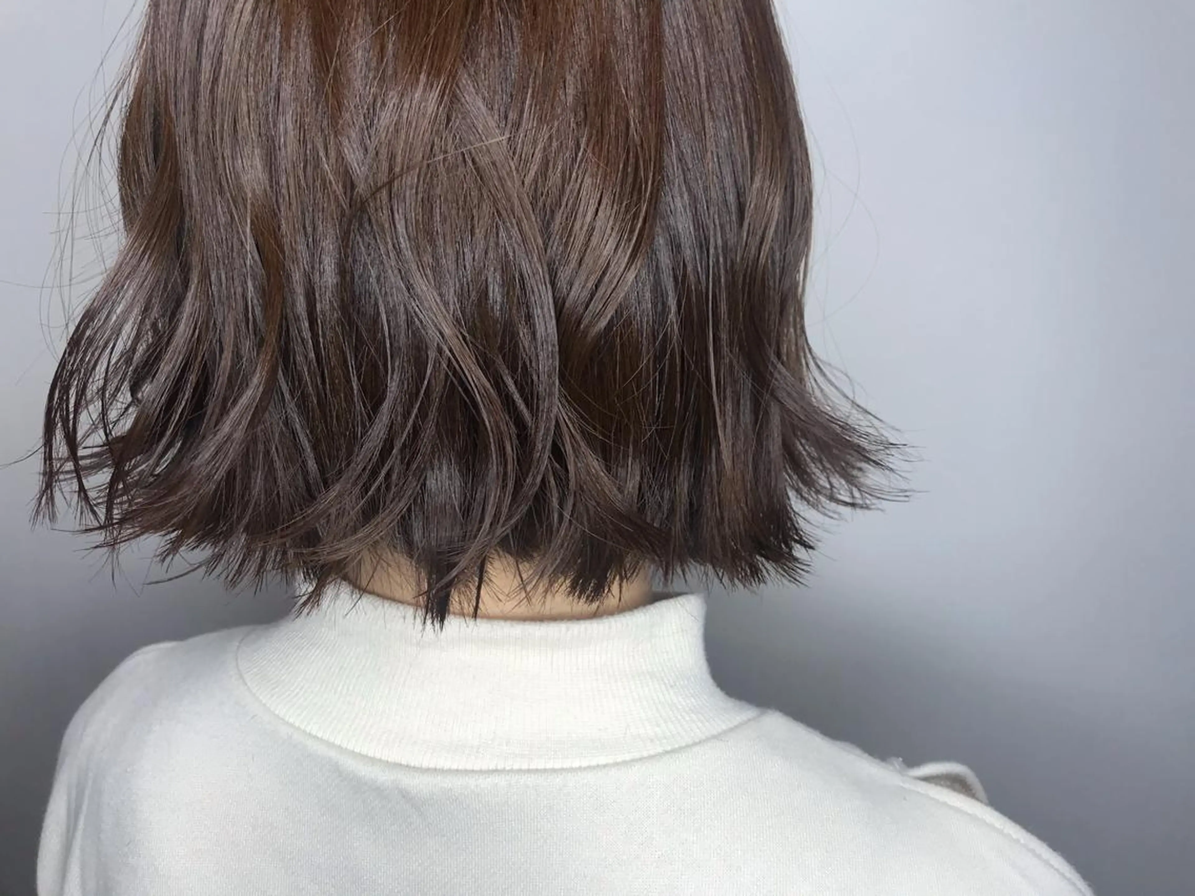 ミディアム 切りっぱなしボブ ボブ 透明感韓国ヘア♡ みつきのヘアスタイル