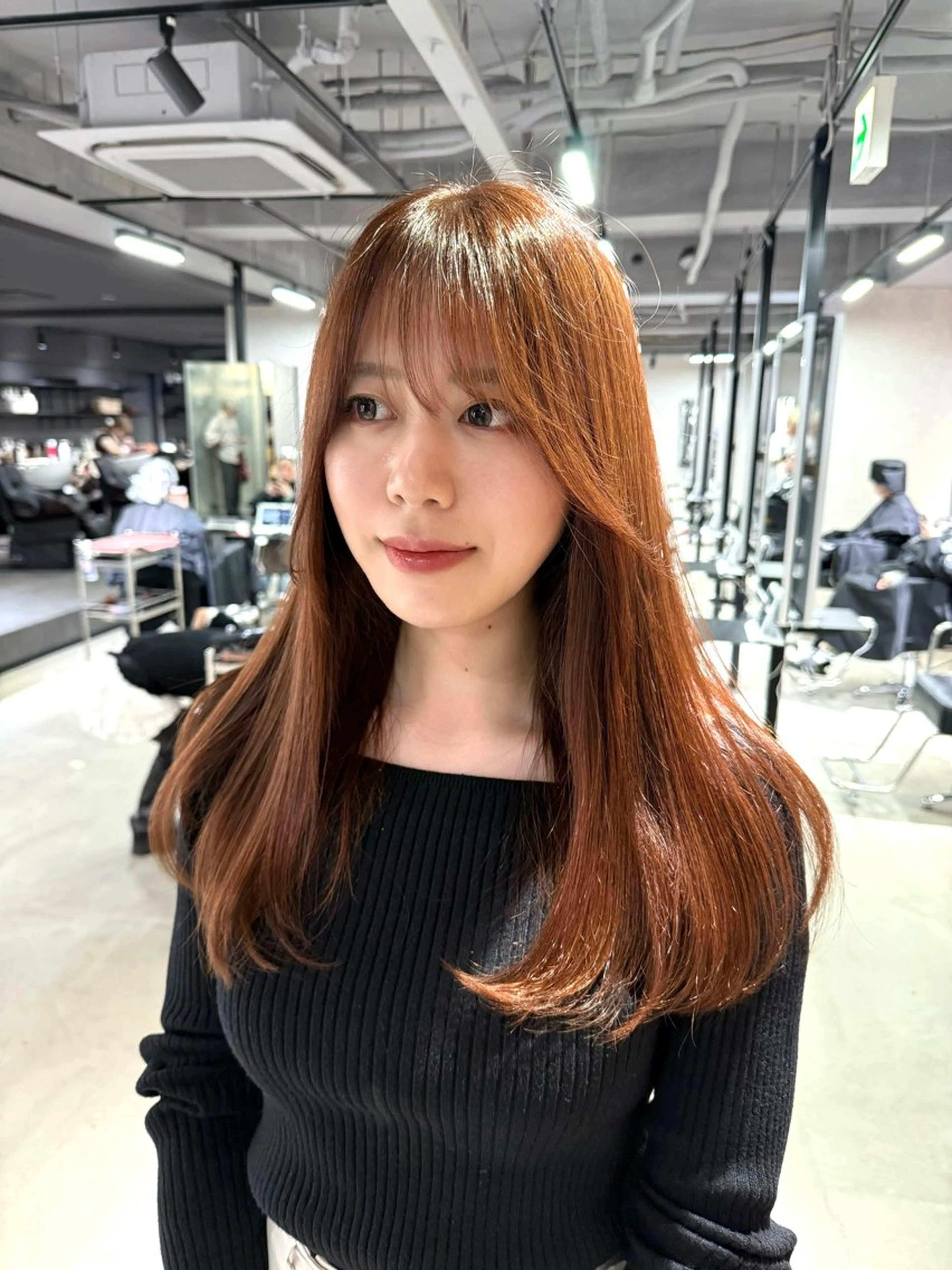 セミロング カラー 心斎橋/レイヤー/W カラー/Haruhiのヘアスタイル