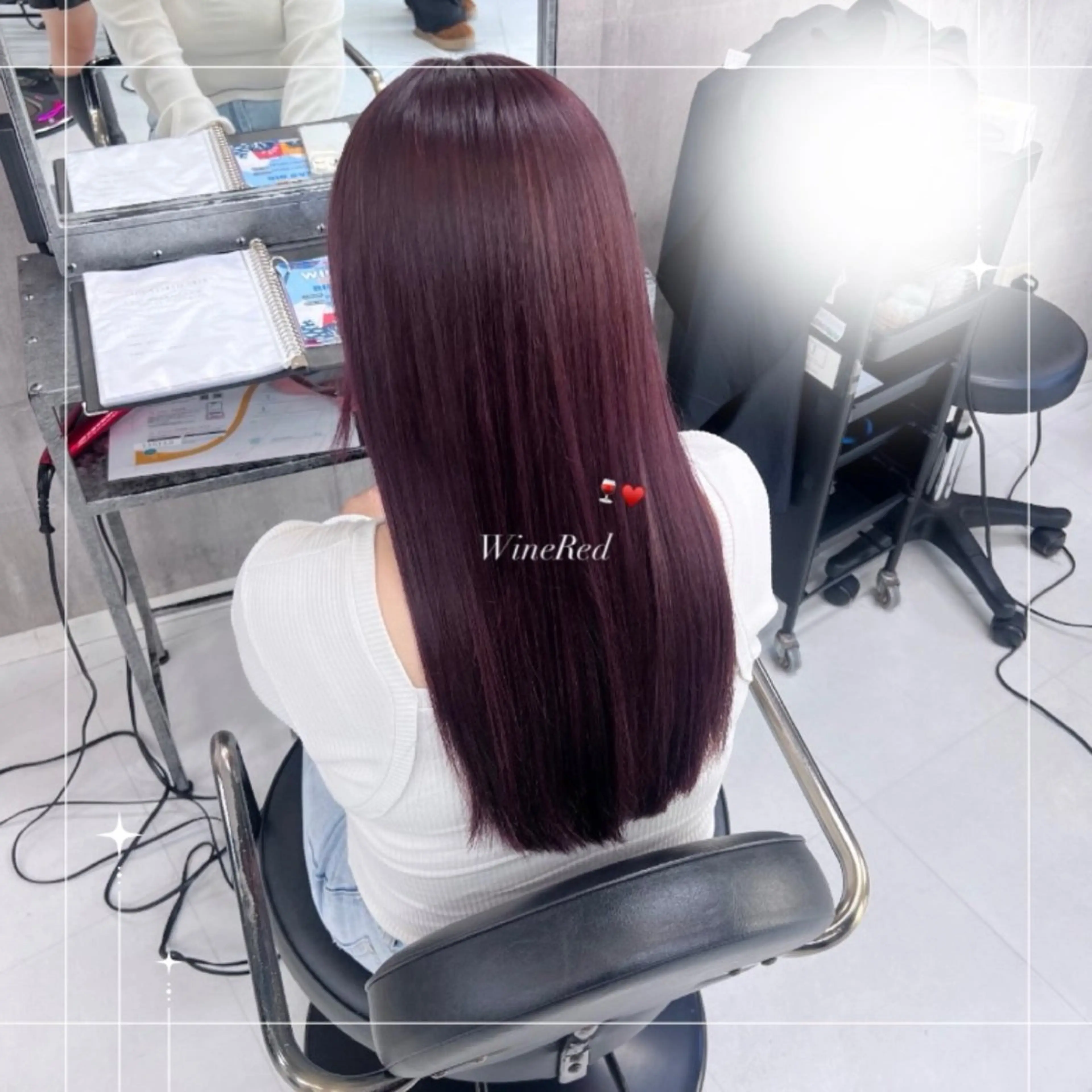 ロング 🪼RINA/寒色 艶髪カラー💙のヘアスタイル