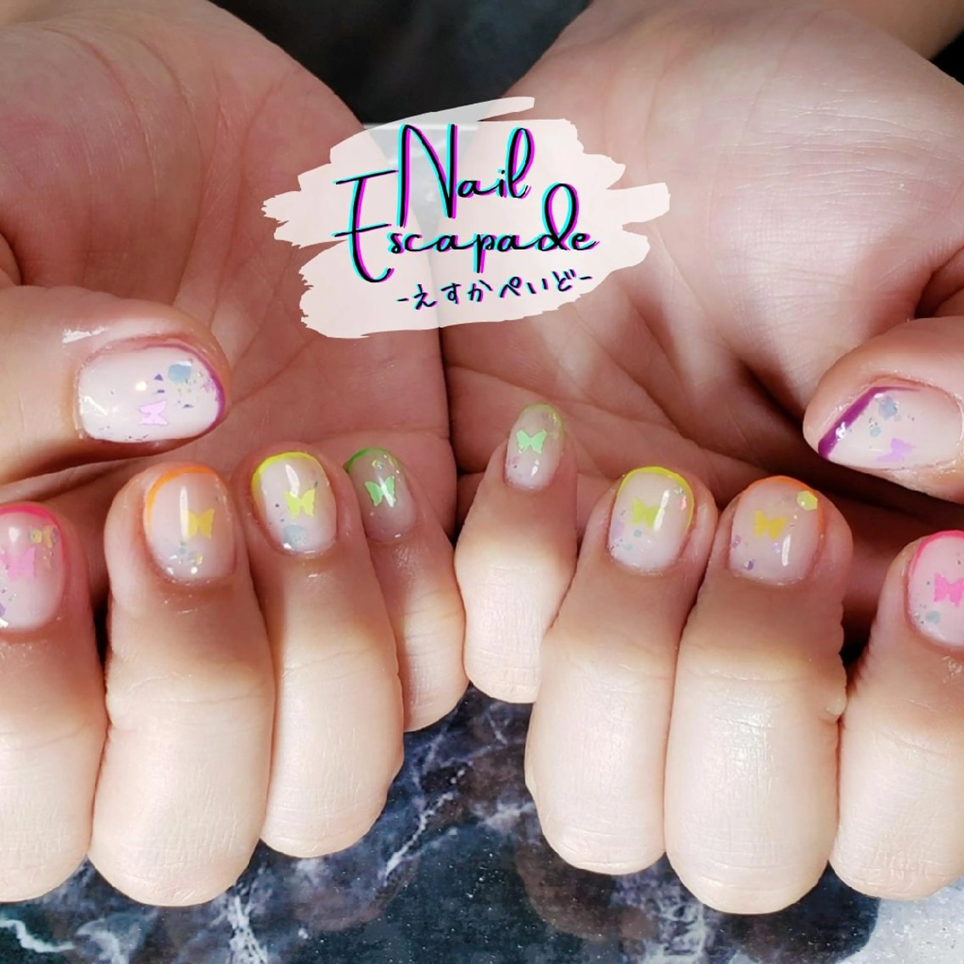 ショート ネイル ハンドネイル クロキ 。のネイルデザイン