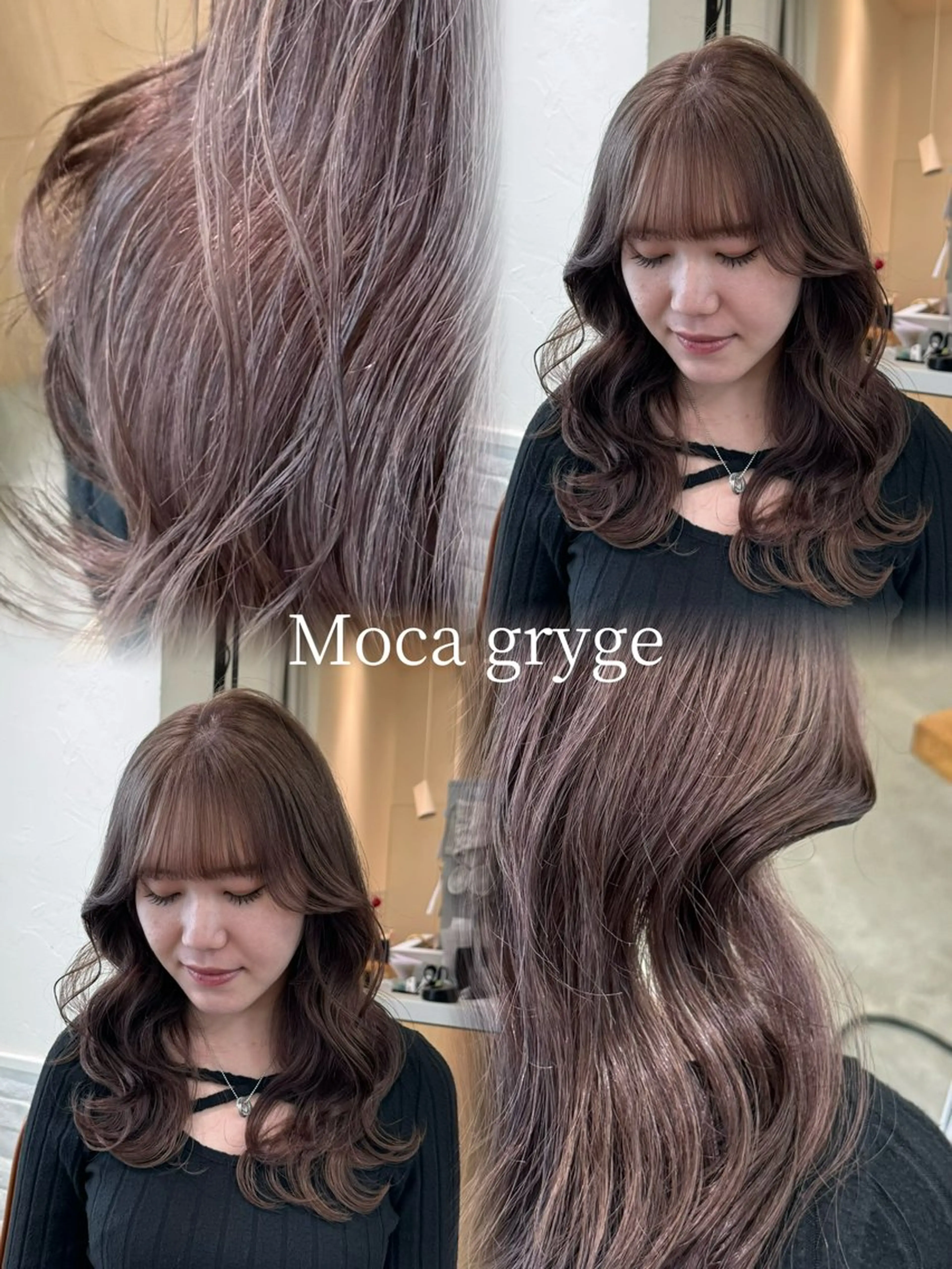 セミロング カット ヘアカラー トリートメント ヘッドスパ 銀座/前髪顔まわり/ 透明感カラー/danのヘアスタイル