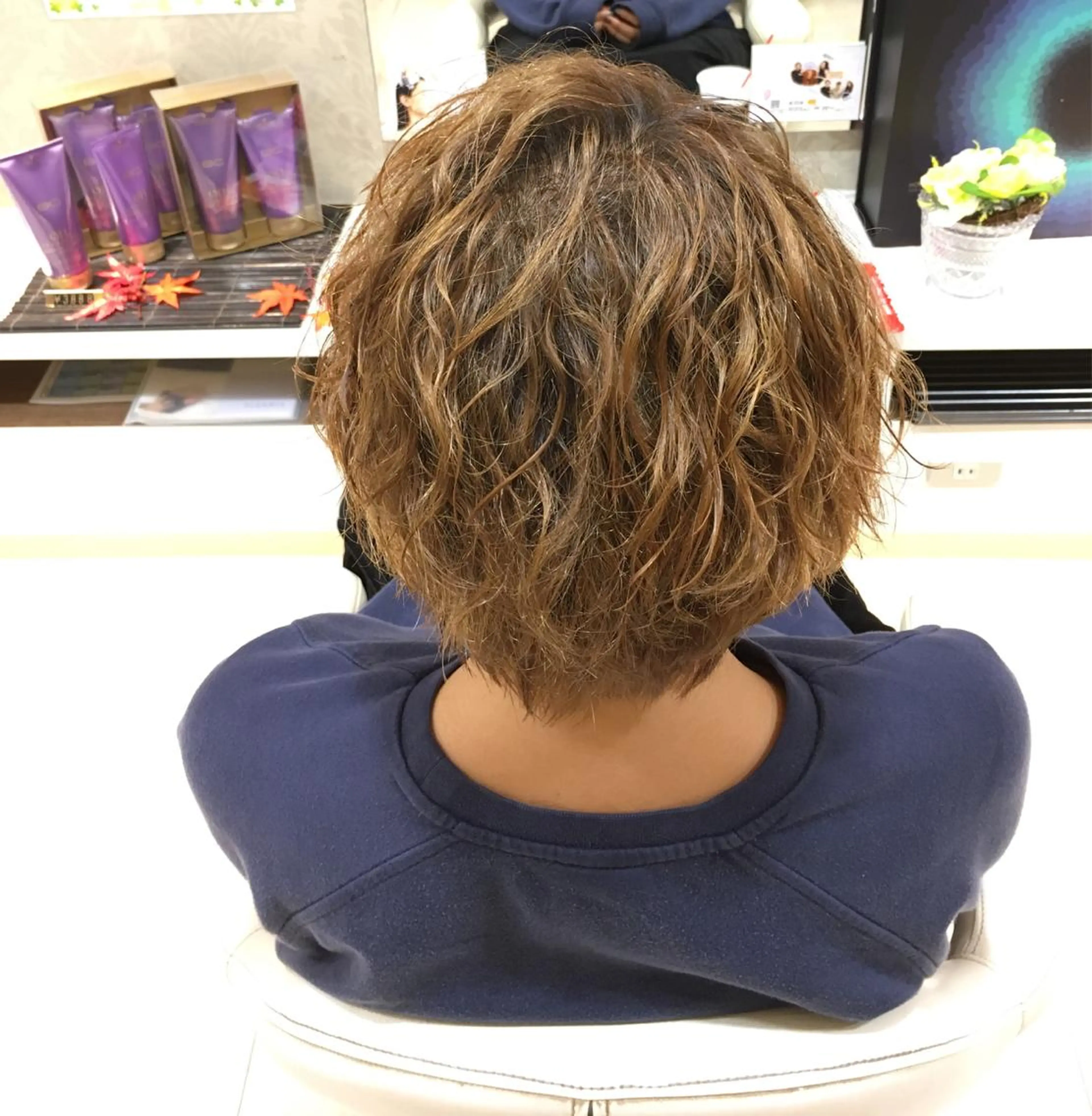 ショート パーマ 本間 隼人のヘアスタイル