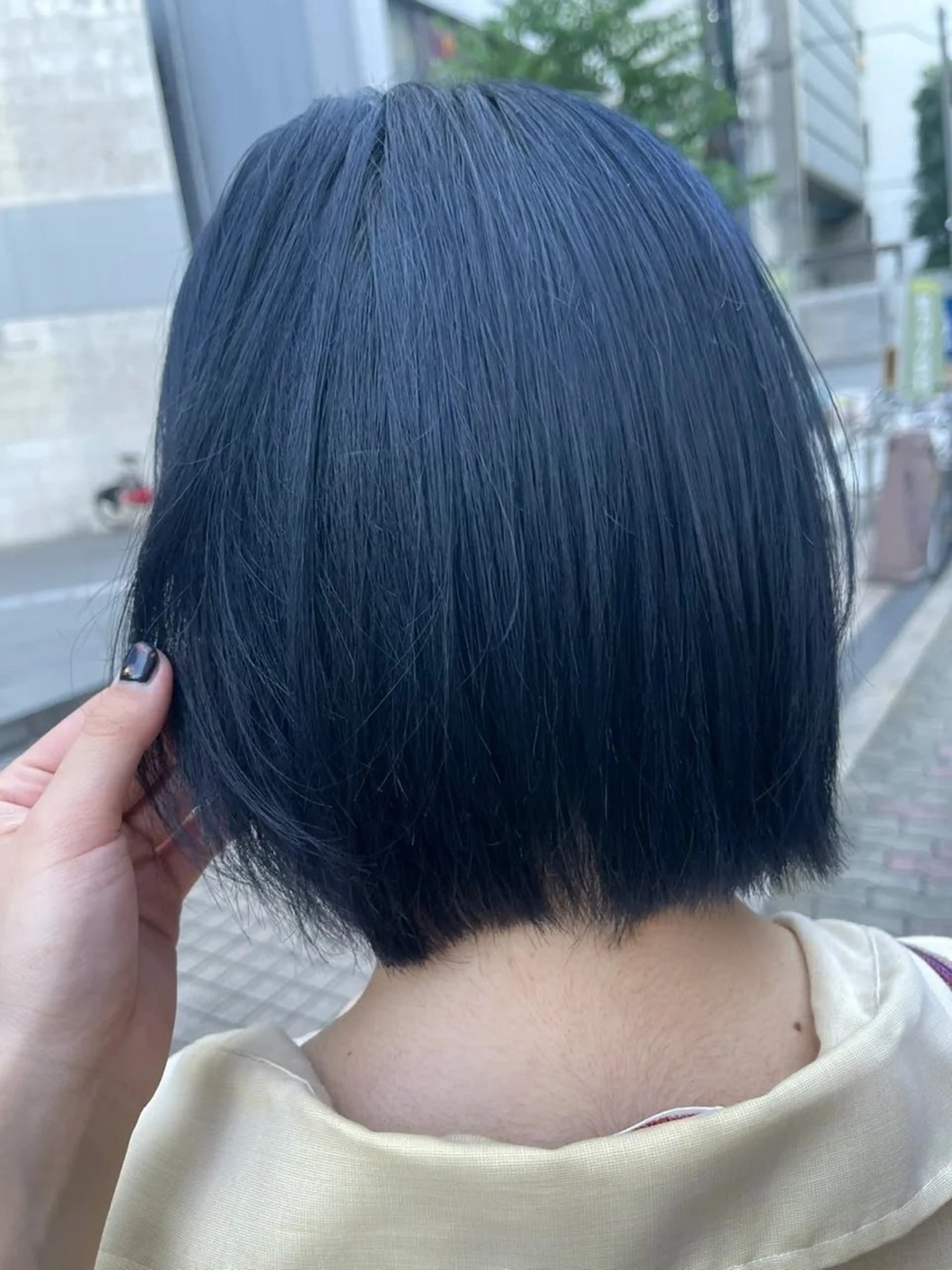 ショート カラー ブリーチ ブルーカラー Colore（コローレ）所属・顔タイプ/ダブルカラ ー/りりかのヘアスタイル