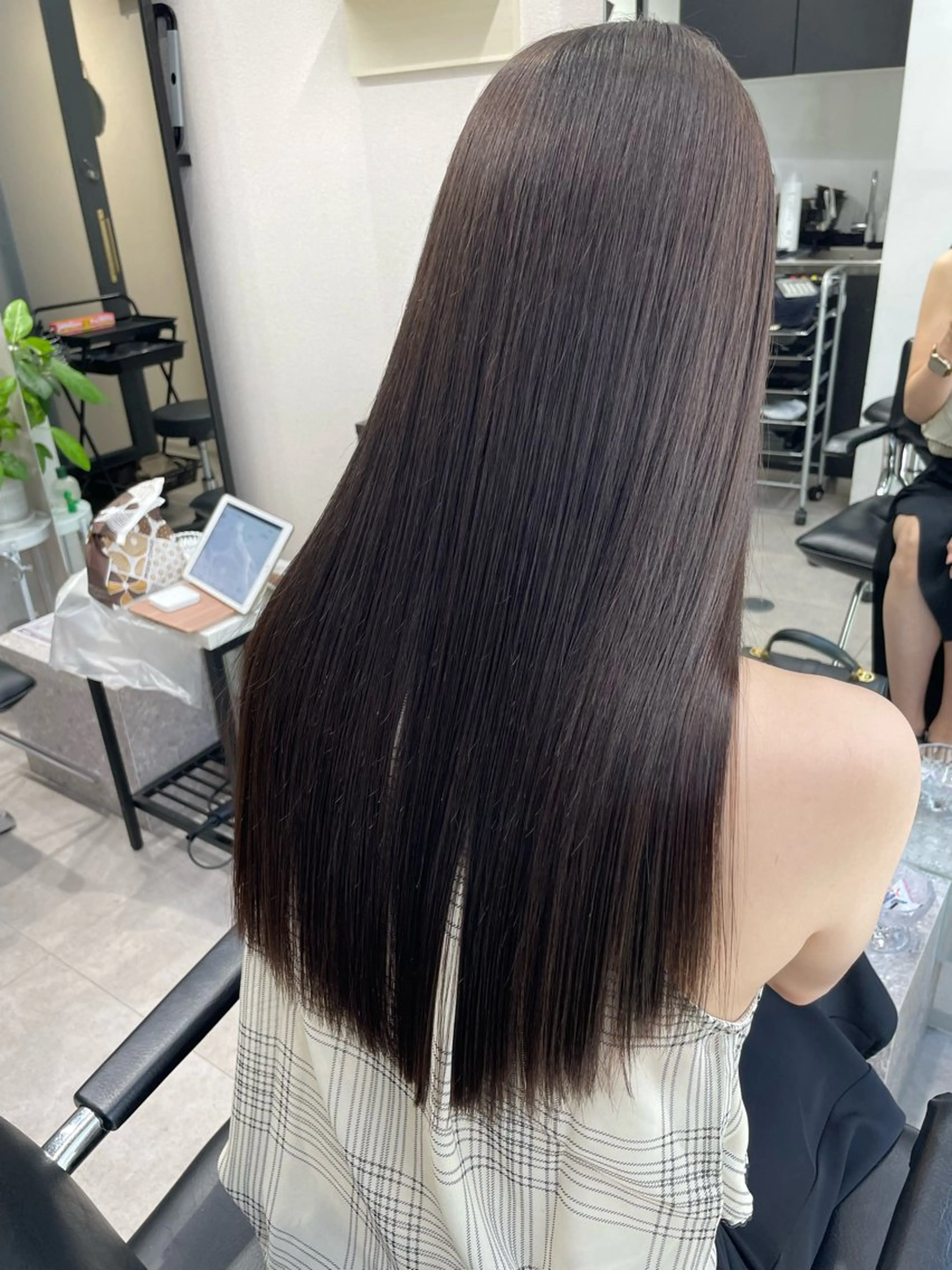 ロング カット ヘアカラー 縮毛矯正 トリートメント 髪質改善will hairdesignのヘアスタイル