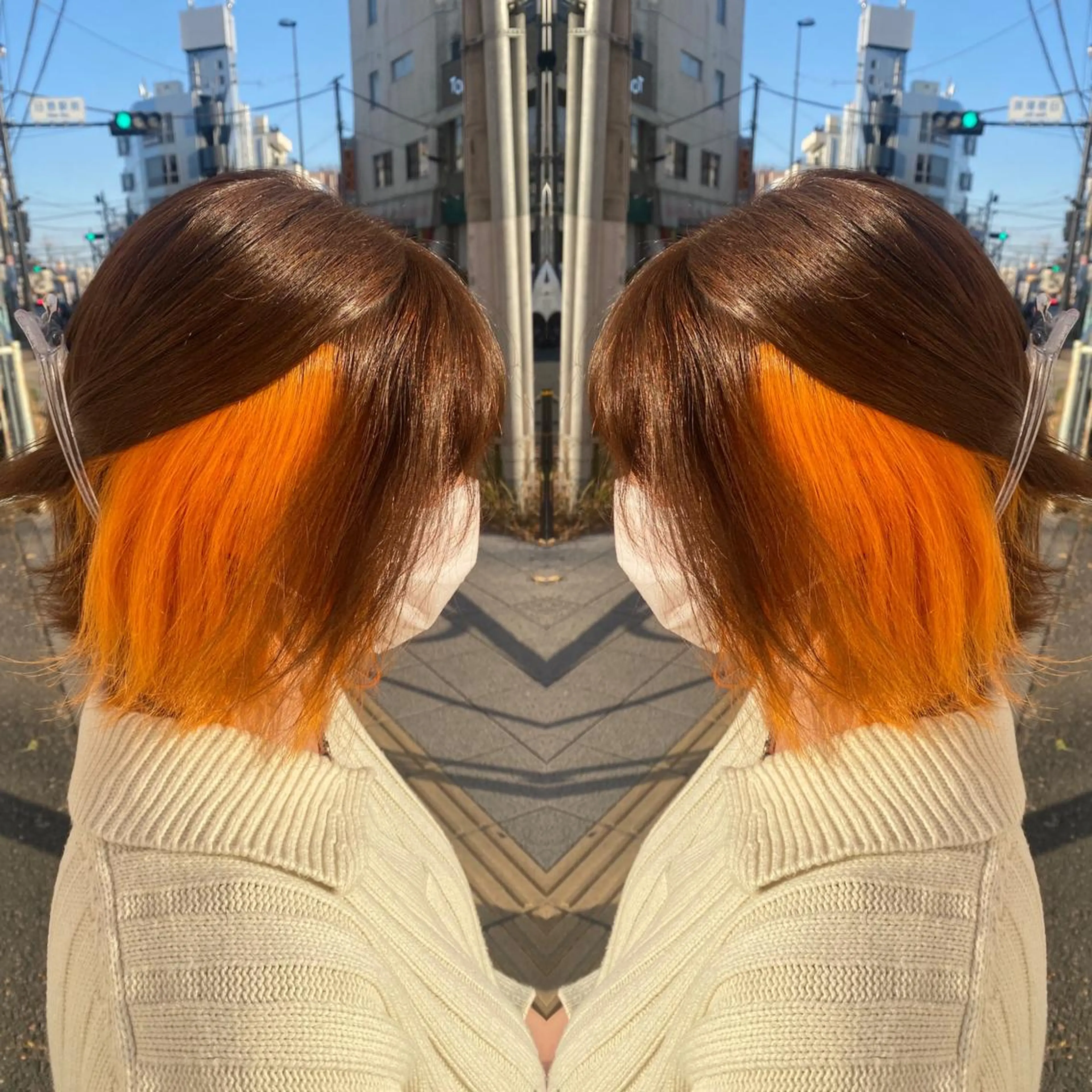 ミディアム 髪質改善カラー/店長 宮内秀峰のヘアスタイル