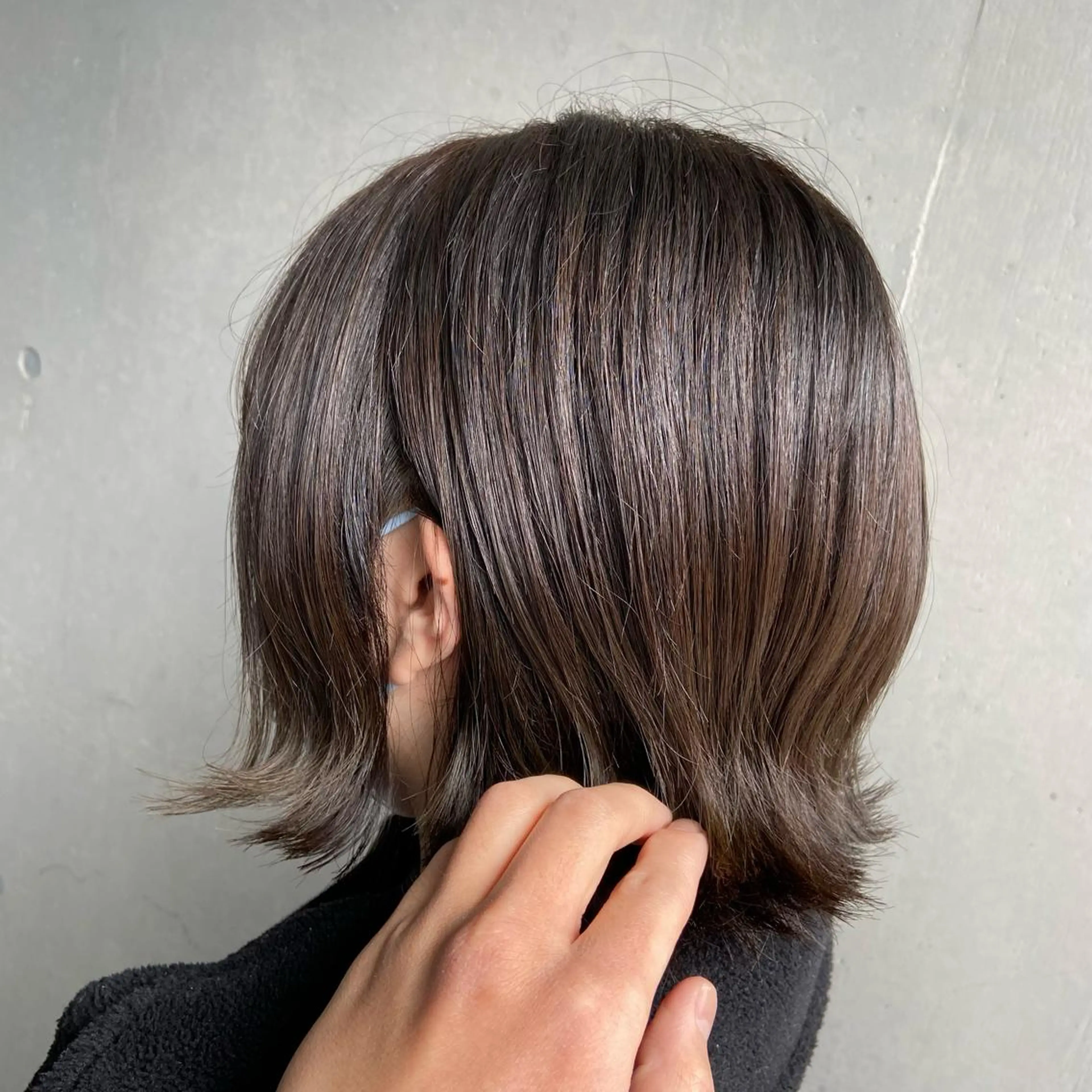 ミディアム カラー 外ハネヘア インナーカラー指名 No.1菊池柊真のヘアスタイル