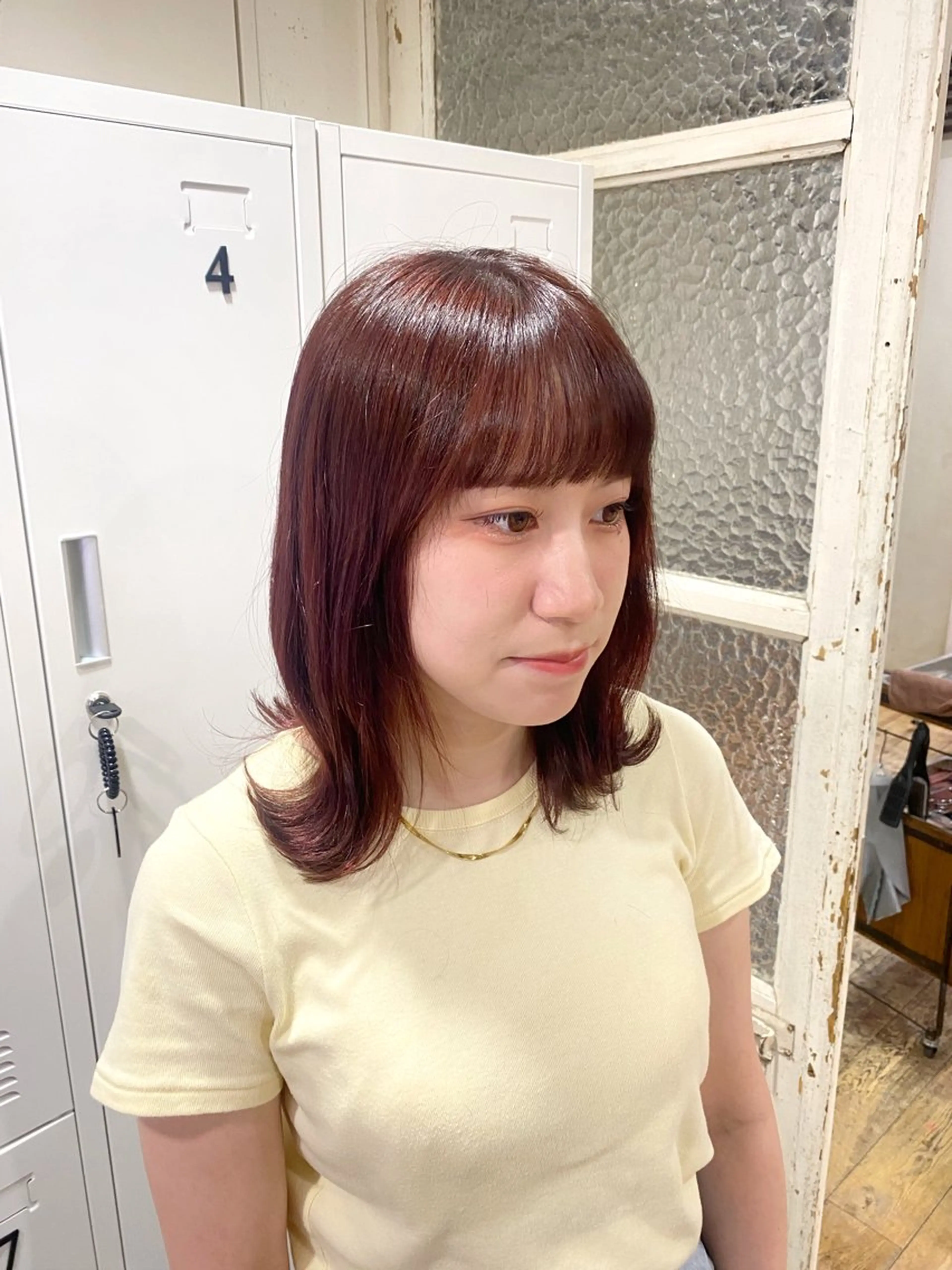 ミディアム カラー ブリーチ ダブルカラー ブリーチなしカラー ヘアカラー ハイトーンカラー 🍬Rinka🍬のヘアスタイル