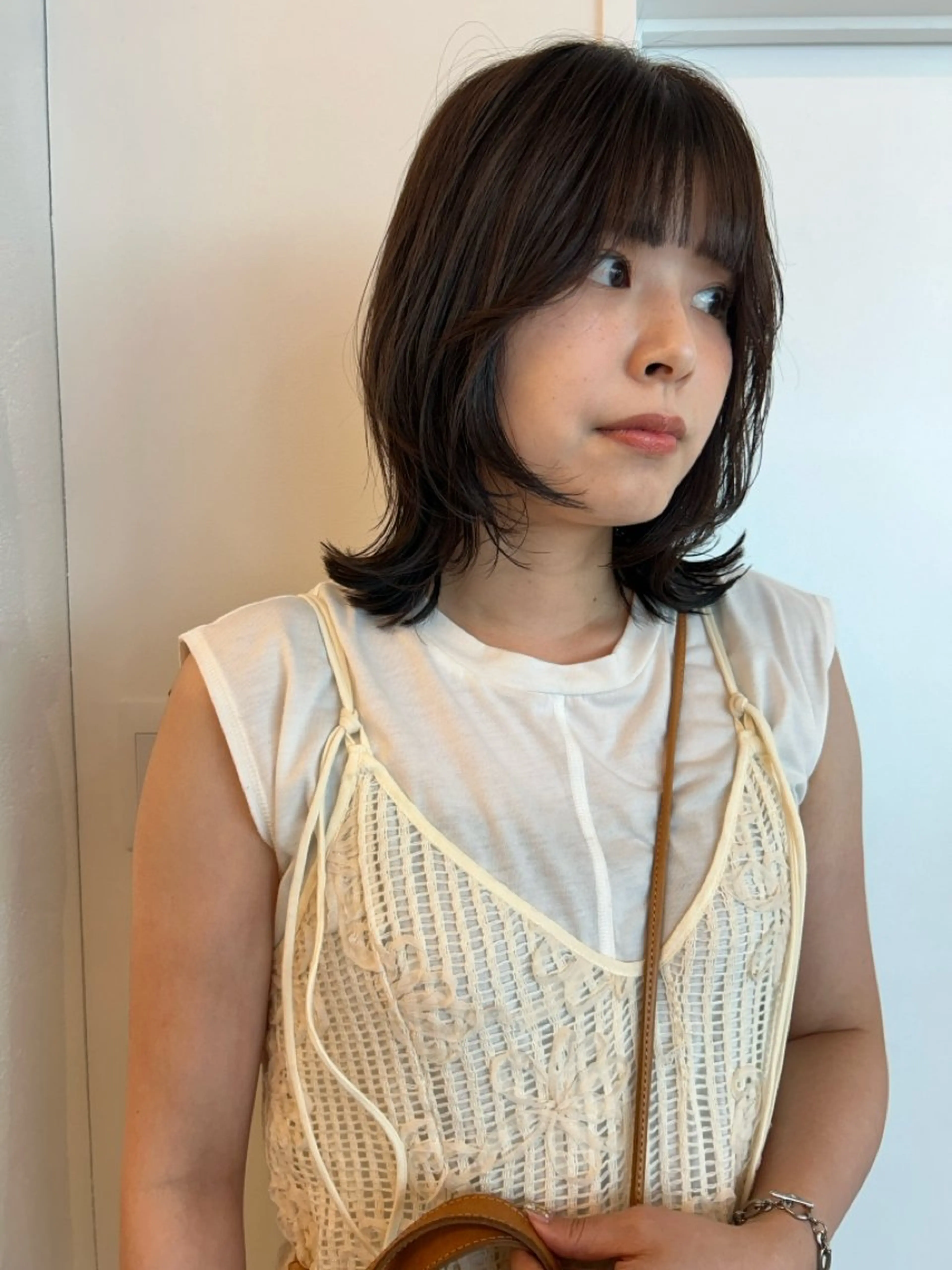 セミロング レイヤーカット/ 透明感カラーmikuのヘアスタイル