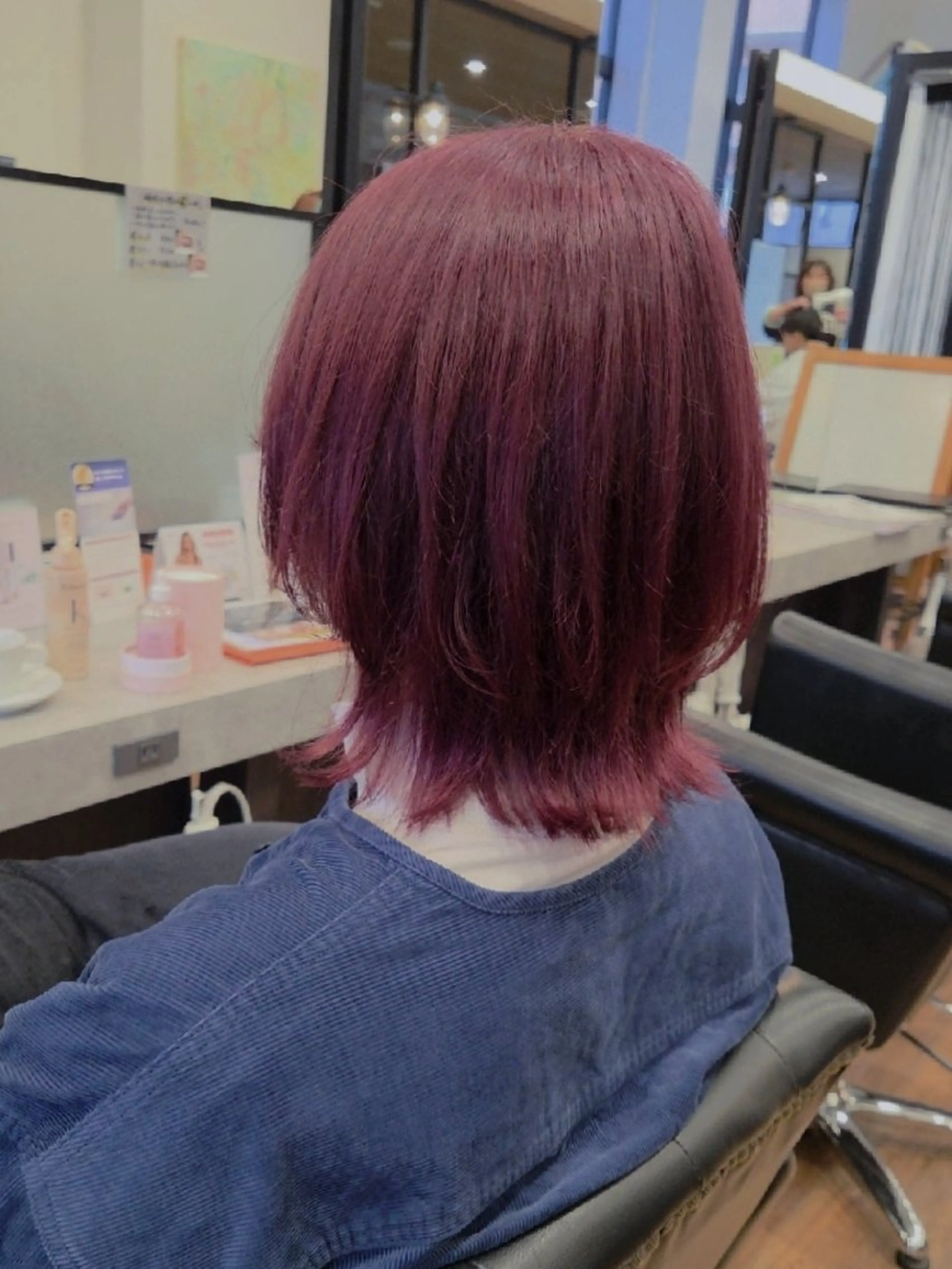 カラー ミディアム カット ヘアカラー トリートメント 関口 友菜のヘアスタイル