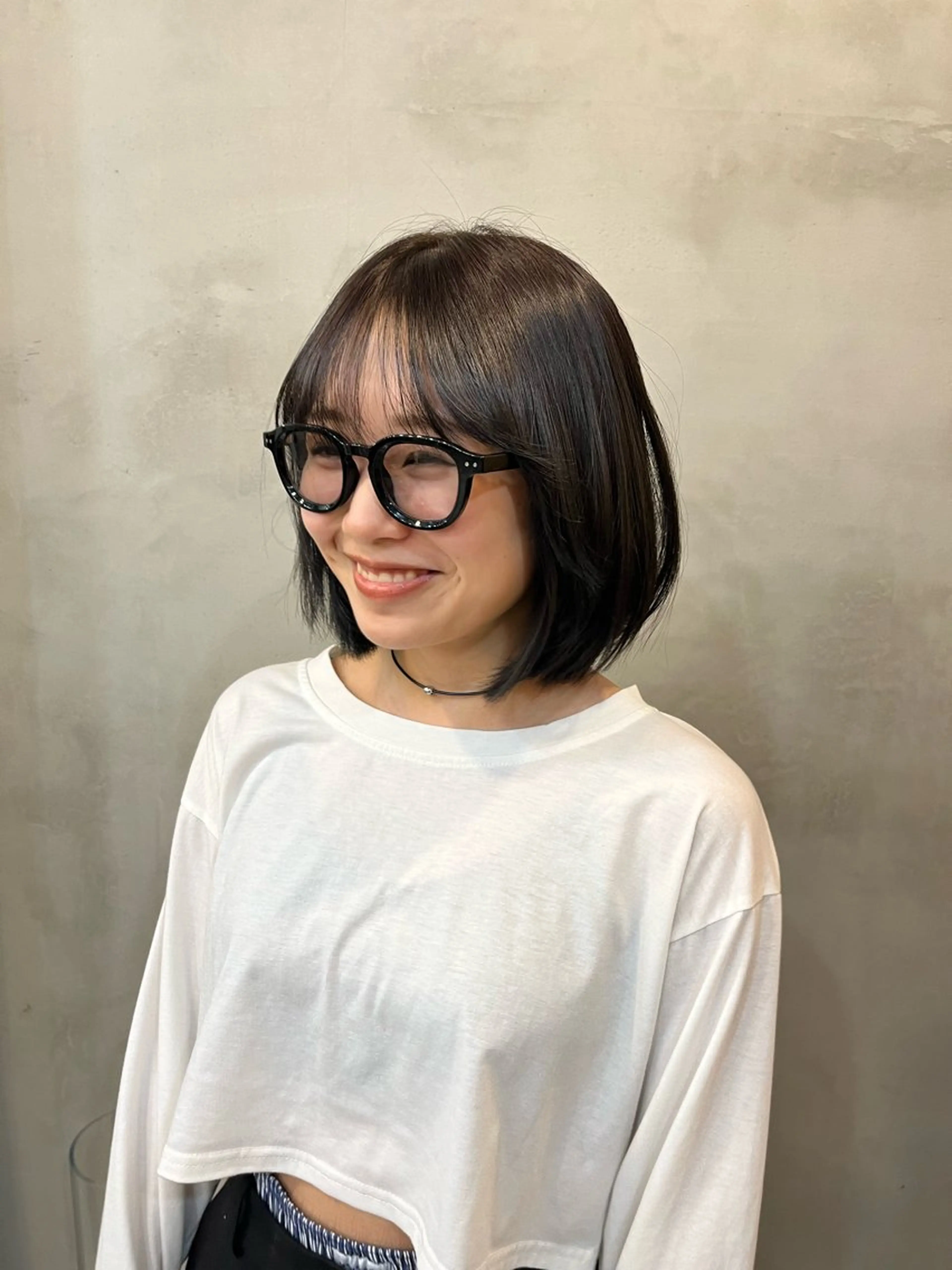 ミディアム モモセ ユメトのヘアスタイル