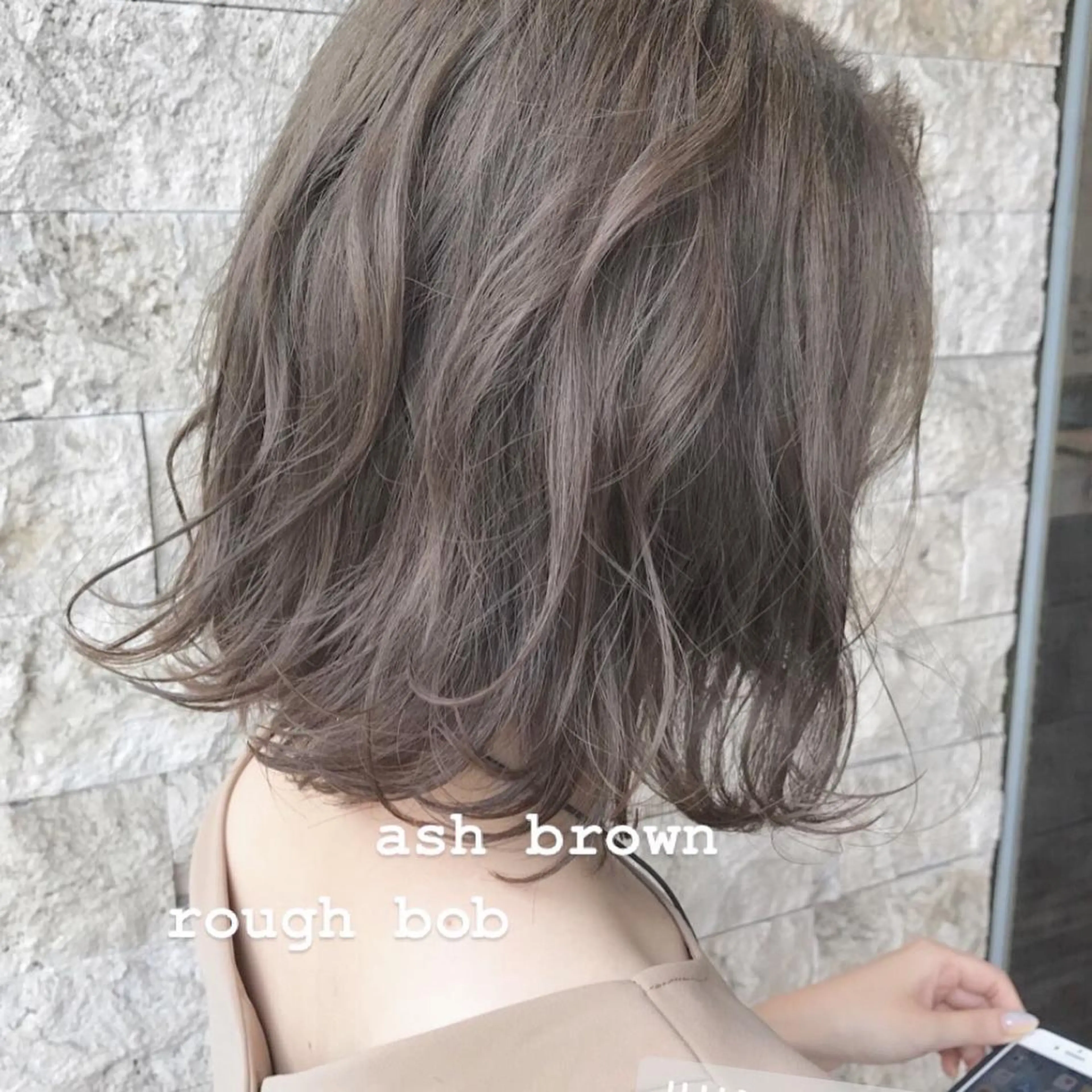 ミディアム カラー パーマ ヘアアレンジ キッズ ネイル マツエク・マツパ ボブレイヤー アッシュ ベージュカラー ボブ レイヤーカット uno pulir所属・トップスタイリスト 永尾拓也のその他イメージ