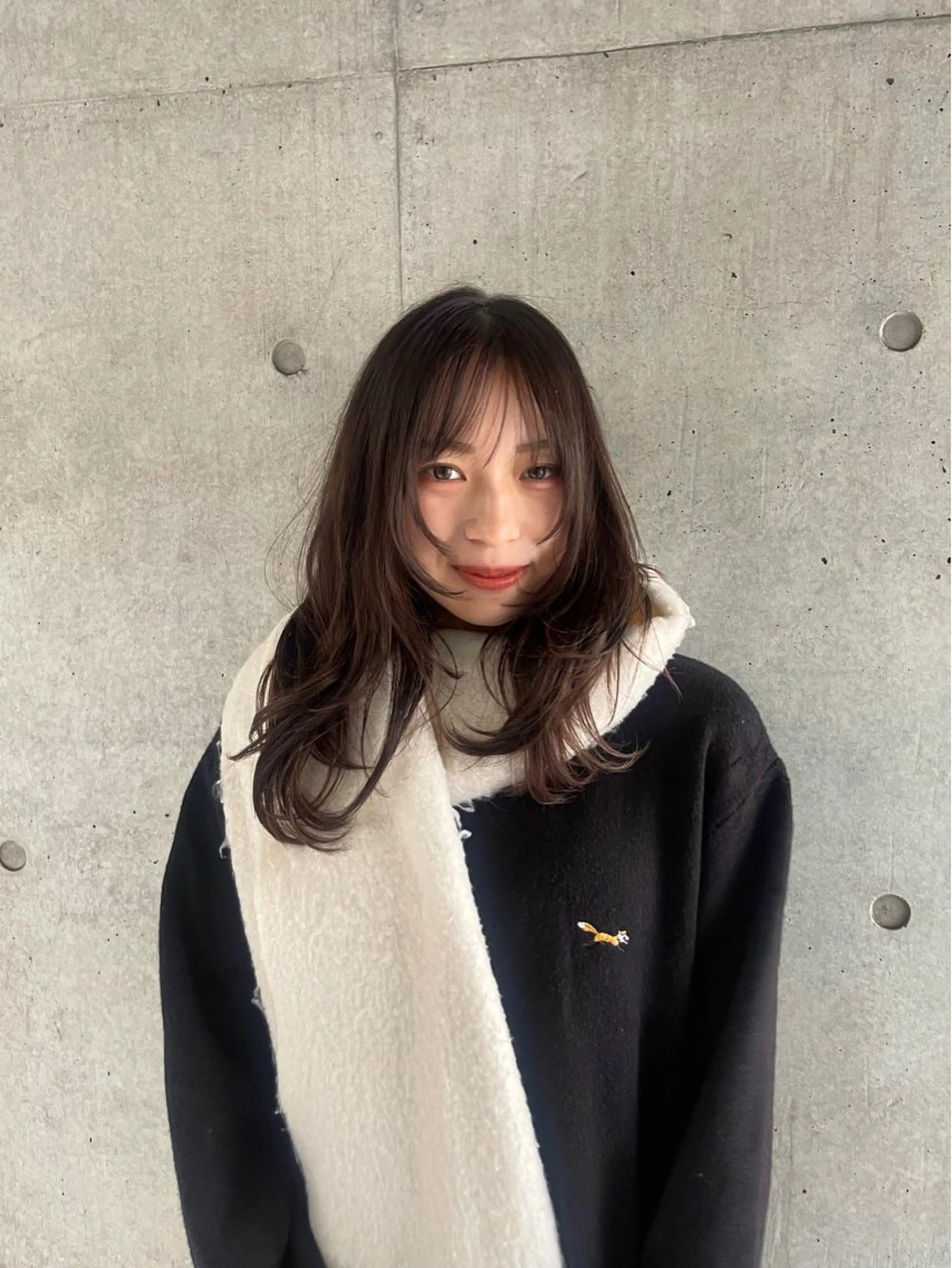 ロング カラー ヘアカラー トリートメント 愛莉/ラベンダー/ ベージュ/ブラウンのヘアスタイル