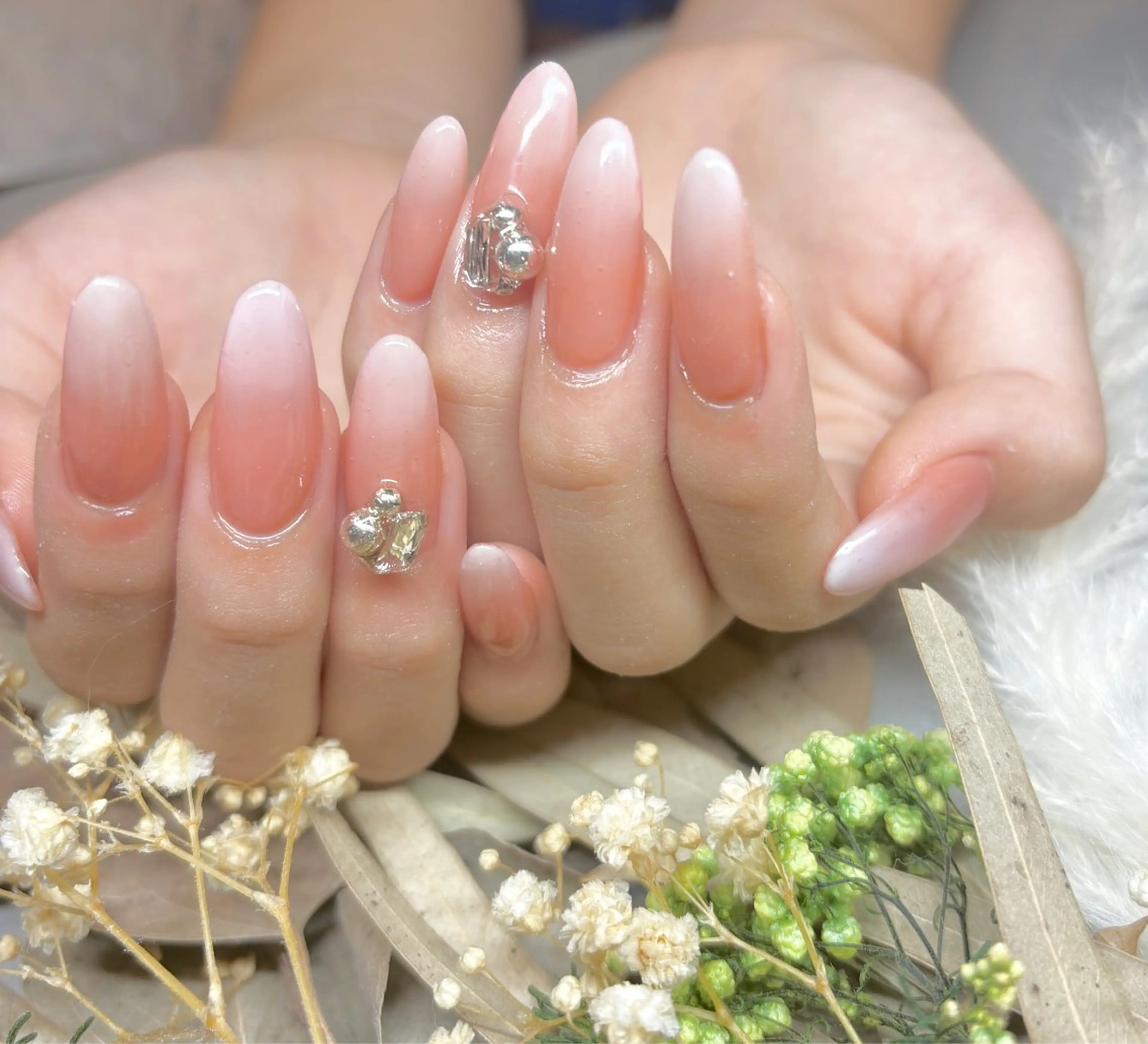 ネイル 長さ出し 持ち込み 春ネイル ハンドネイル N.style所属・Ｎ. styleのネイルデザイン