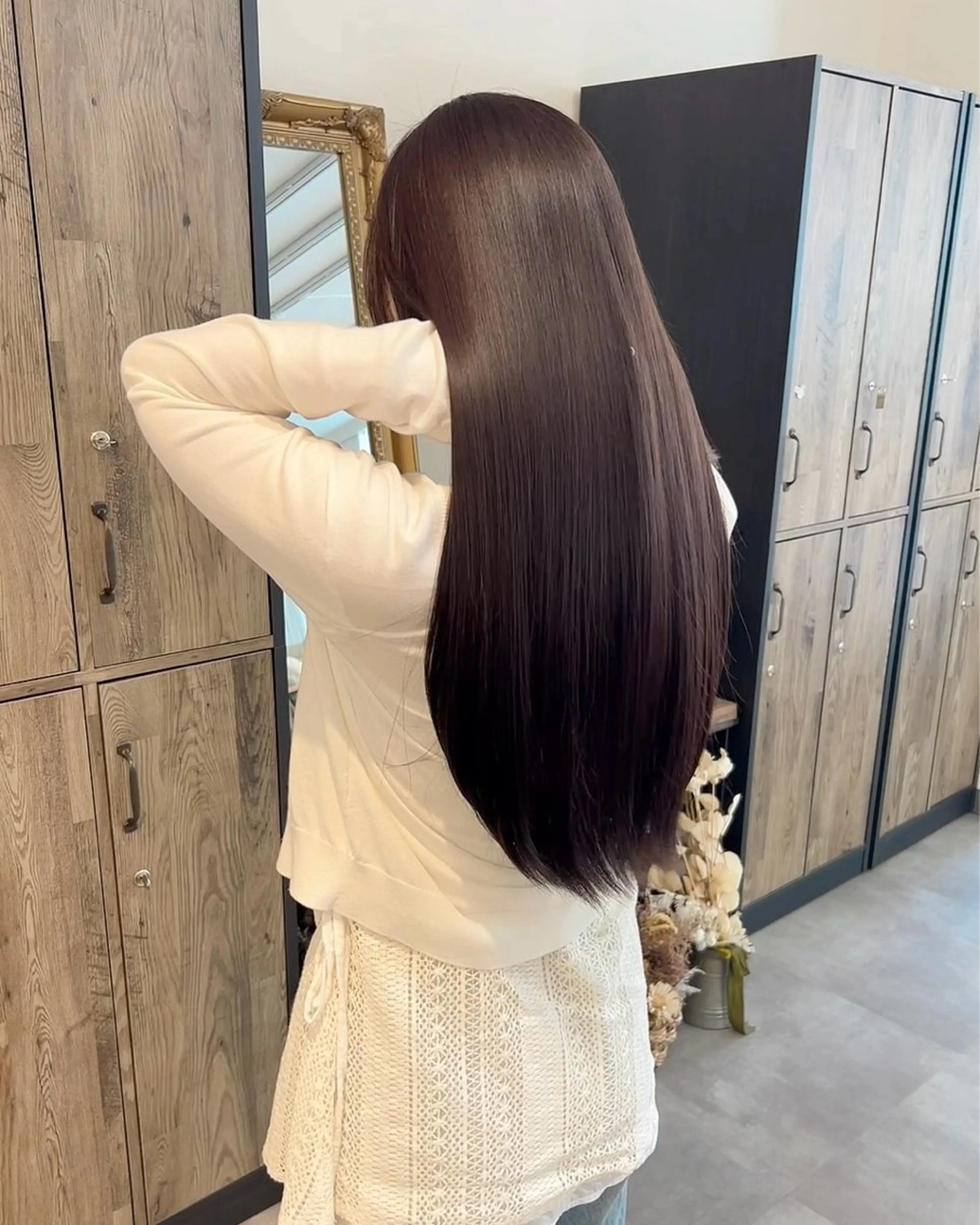 透明感カラー＋髪質改善トリートメントの写真