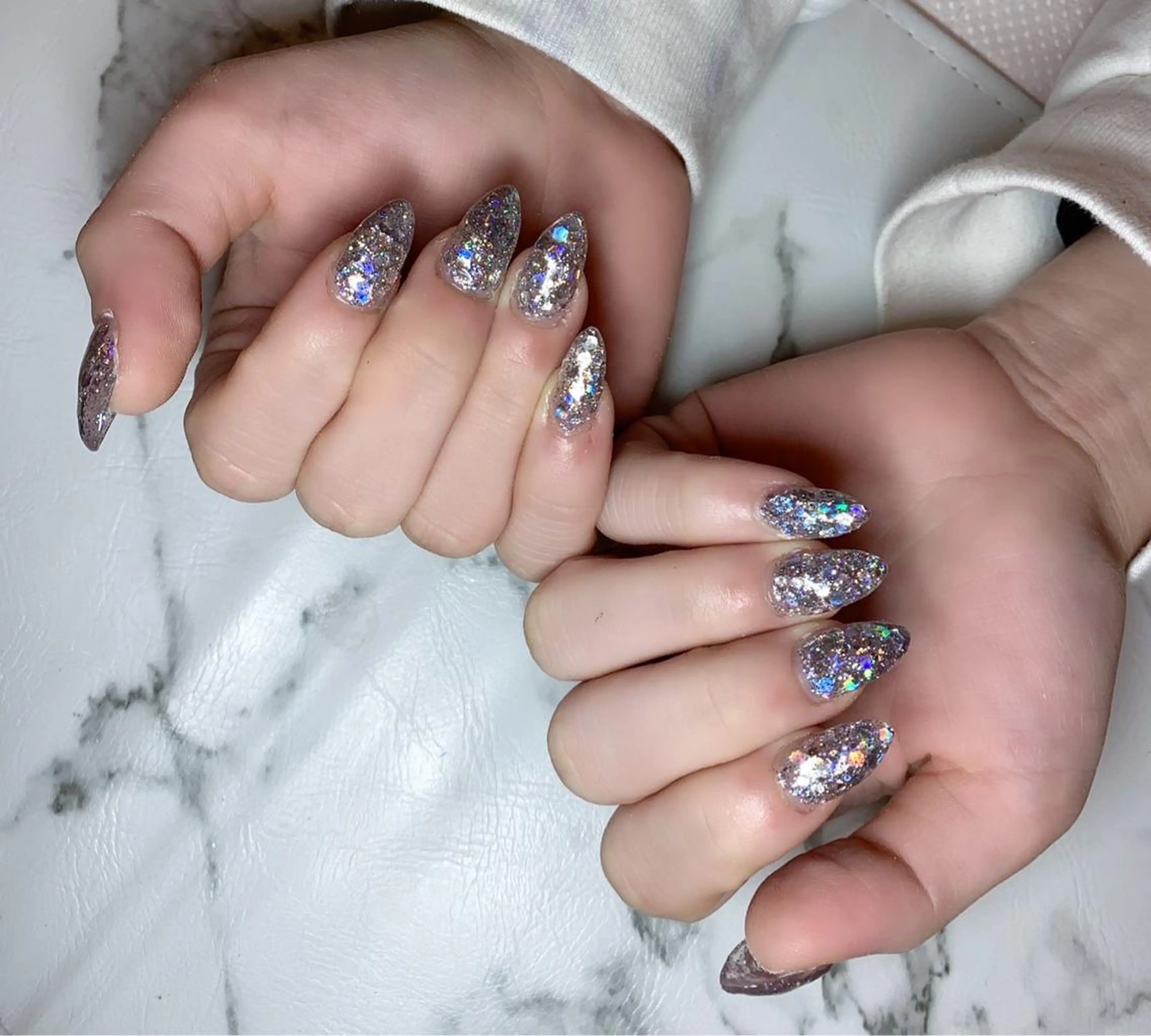 ネイル アニマル柄 アートネイル 成人式 ニュアンスネイル ワンカラーネイル ハンドネイル x.1.0.nail ♡Cのネイルデザイン