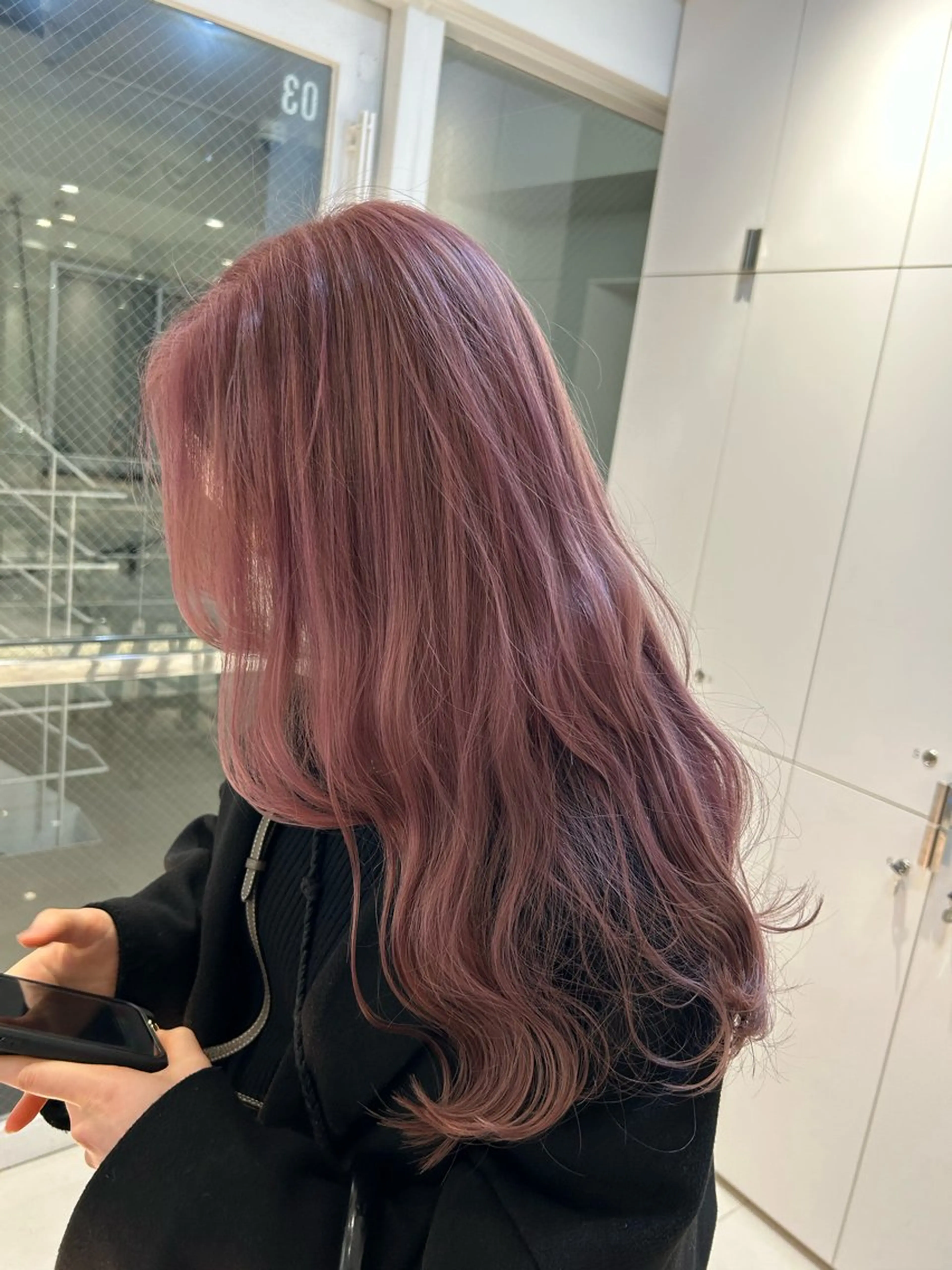 ロング カラー ピンクカラー ローズカラー 《暖色/韓国hair 》🇰🇷桑原ユキネのヘアスタイル