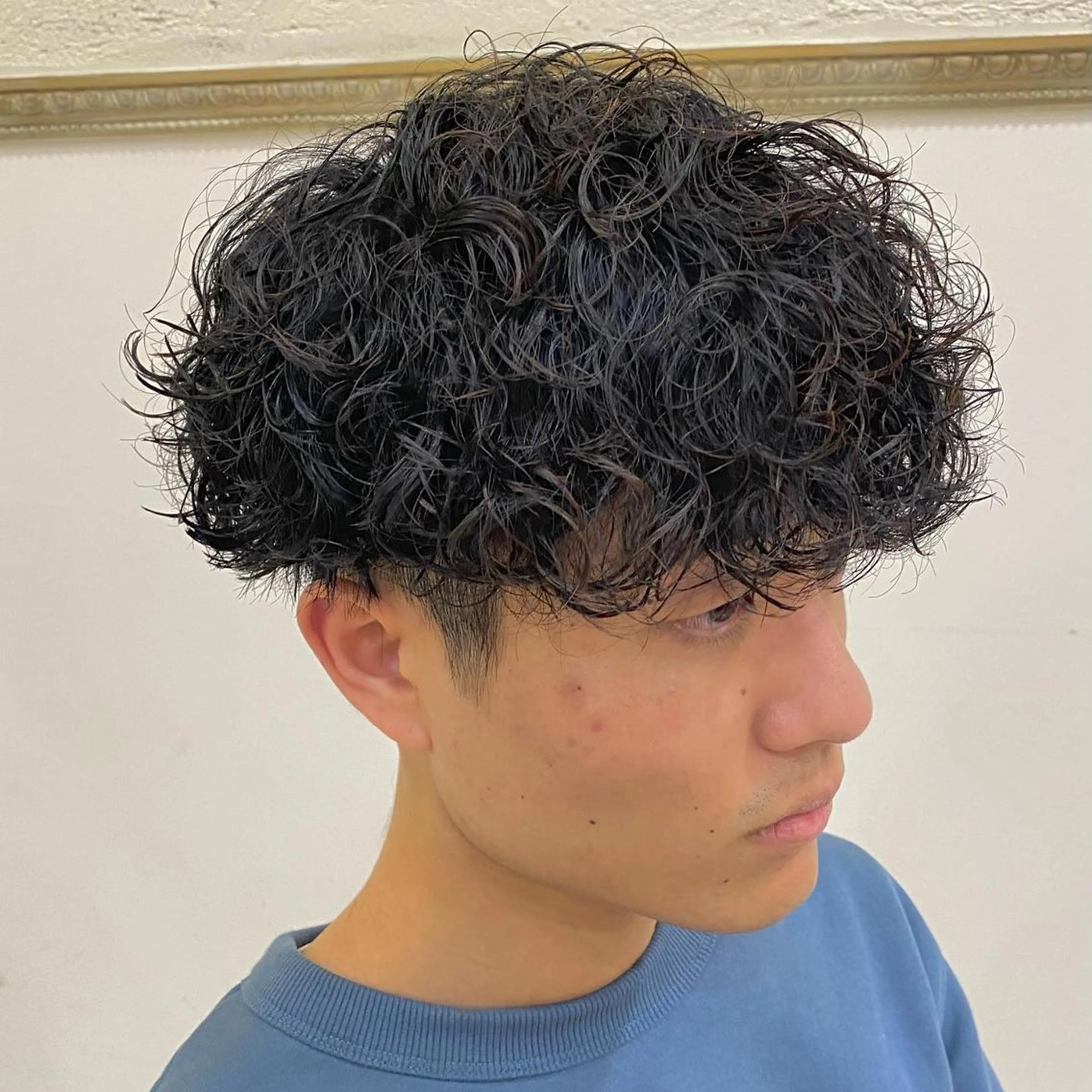 パーマ メンズ フェードカット メンズパーマ メンズツイストパーマ ツイストスパイラルパーマ 刈り上げ 年間2000名担当◎ パーマ職人/仲原佑樹のヘアスタイル