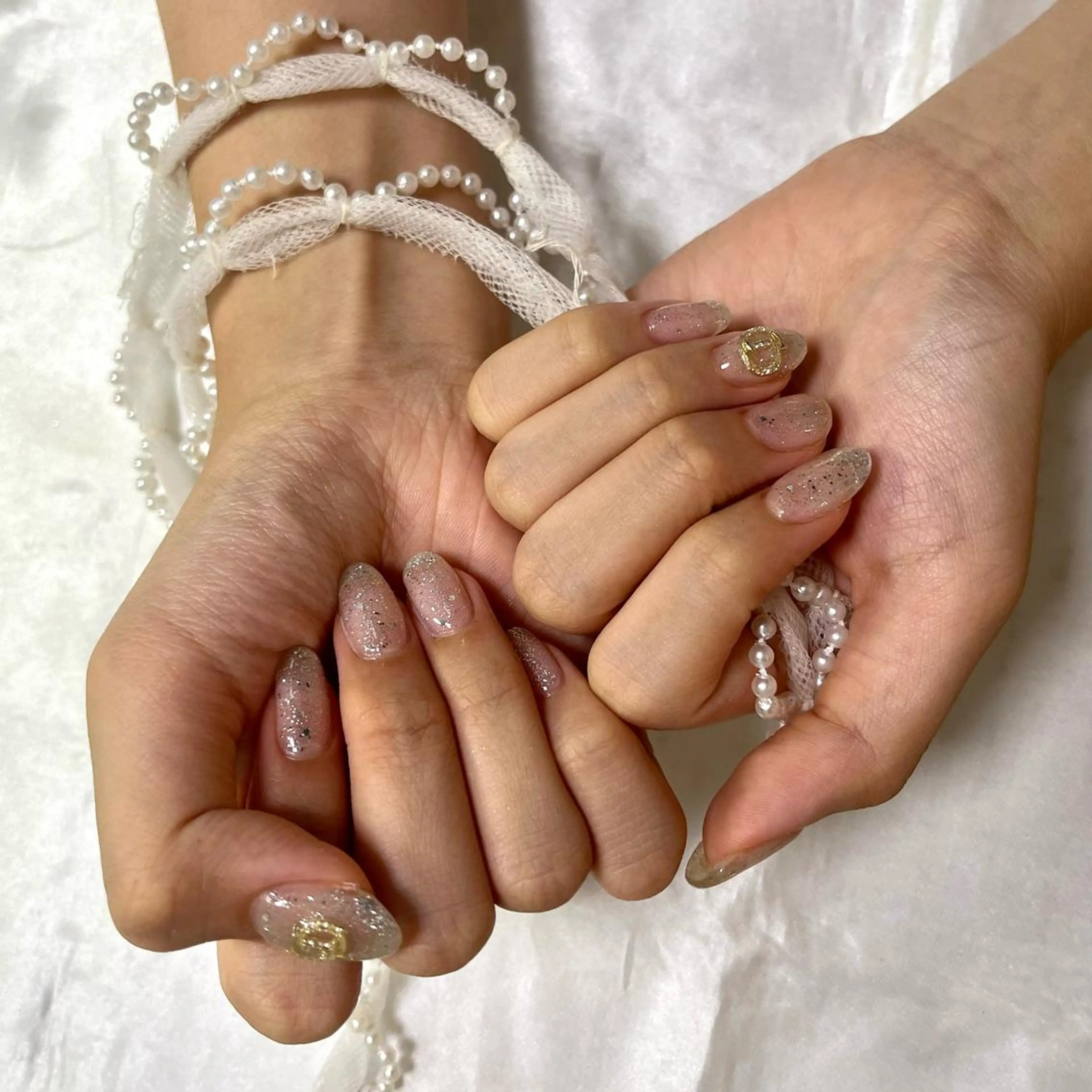 ネイル ラメ(グリッター) ワンカラーネイル 韓国ネイル💠 Tomoのネイルデザイン