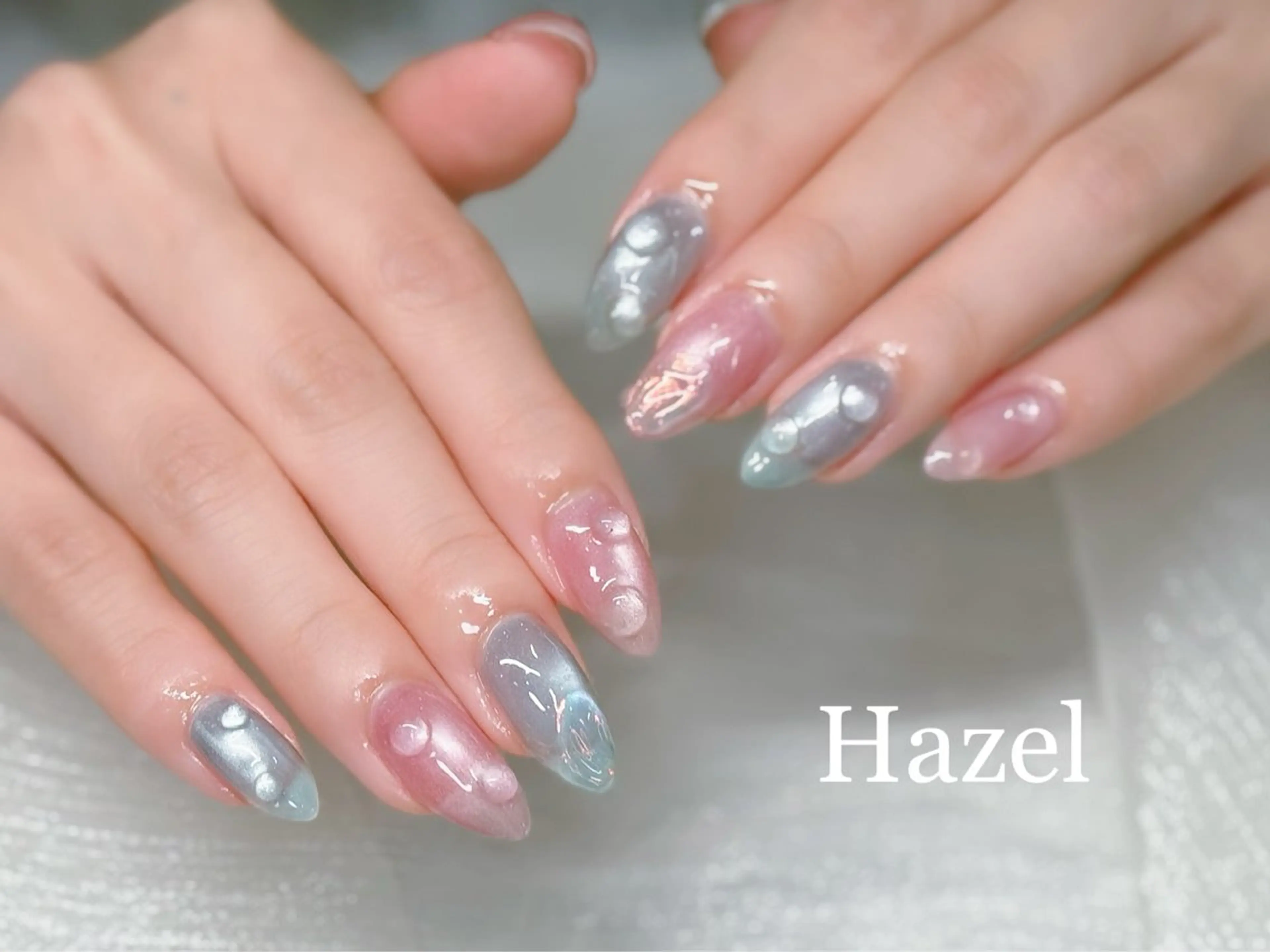 ネイル 韓国ネイル ワンホンネイル 🤍Hazel 吉祥寺🤎のネイルデザイン