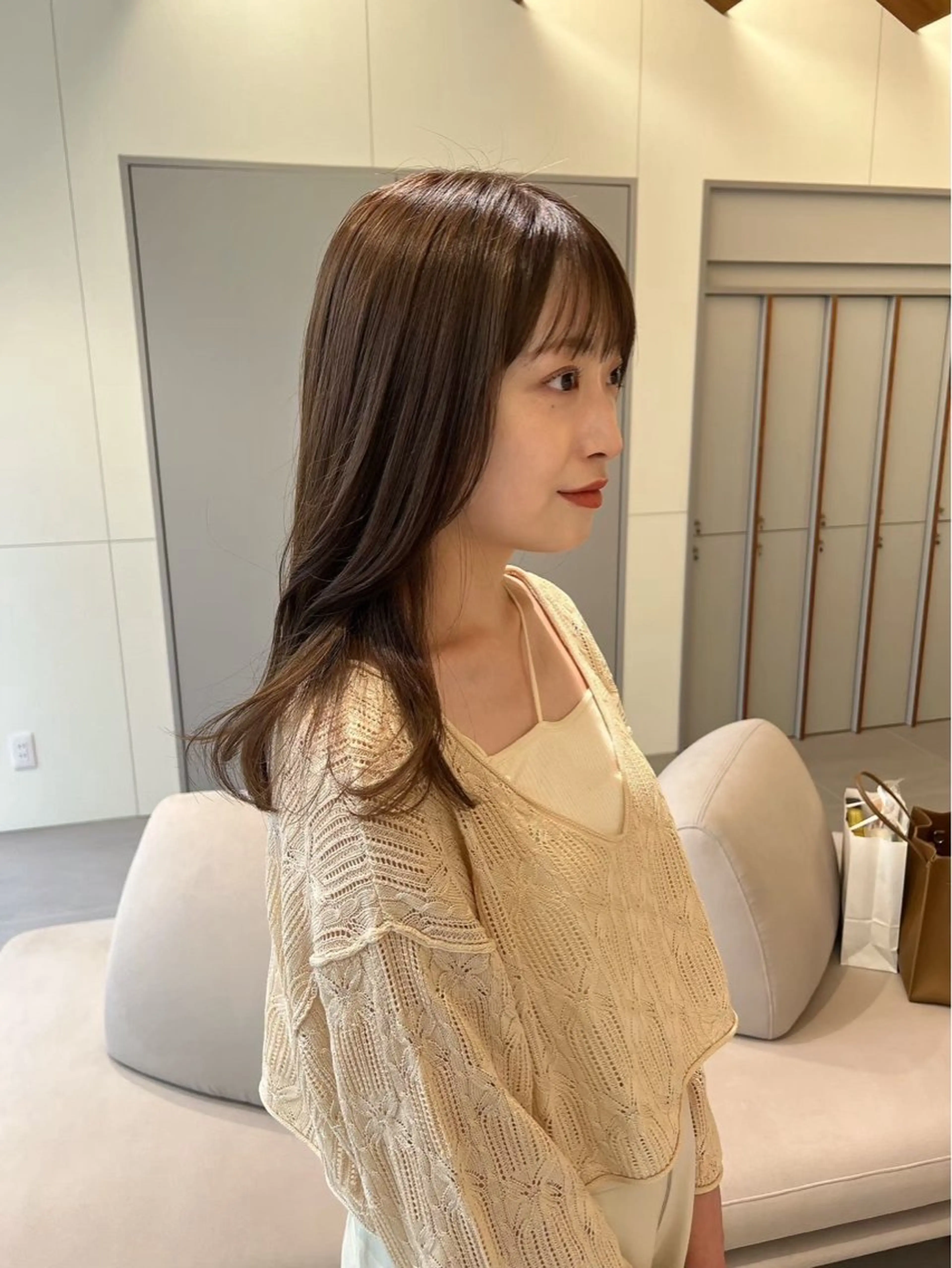 カラー ベージュカラー ヘアカラー トリートメント カラーモデル 🪐Sena⭐️のヘアスタイル