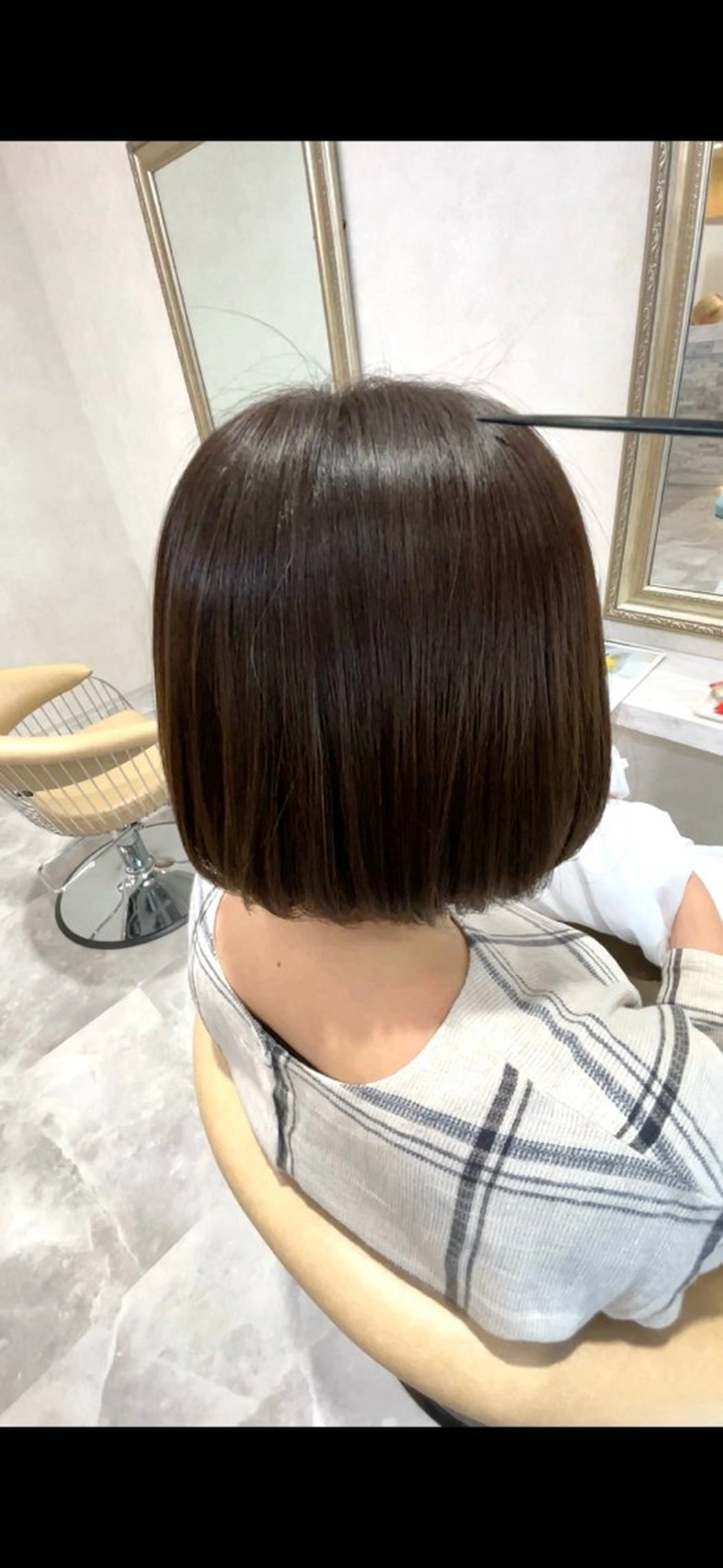 ショート ボブ 縮毛矯正 トリートメント Lupinus hair design所属・Matsuo Eisukeのヘアスタイル