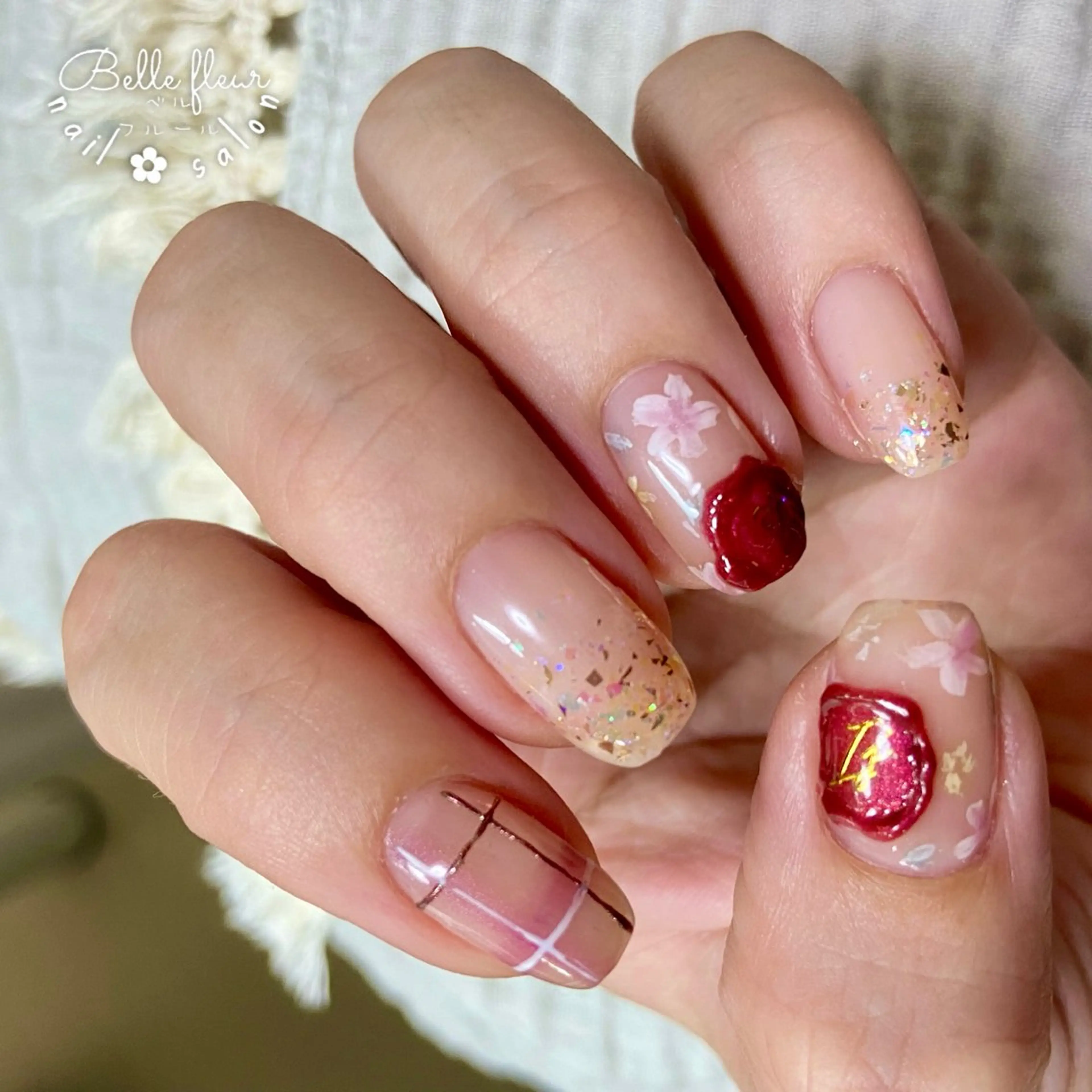 ネイル ﾈｲﾙｻﾛﾝ Bellefleurのネイルデザイン