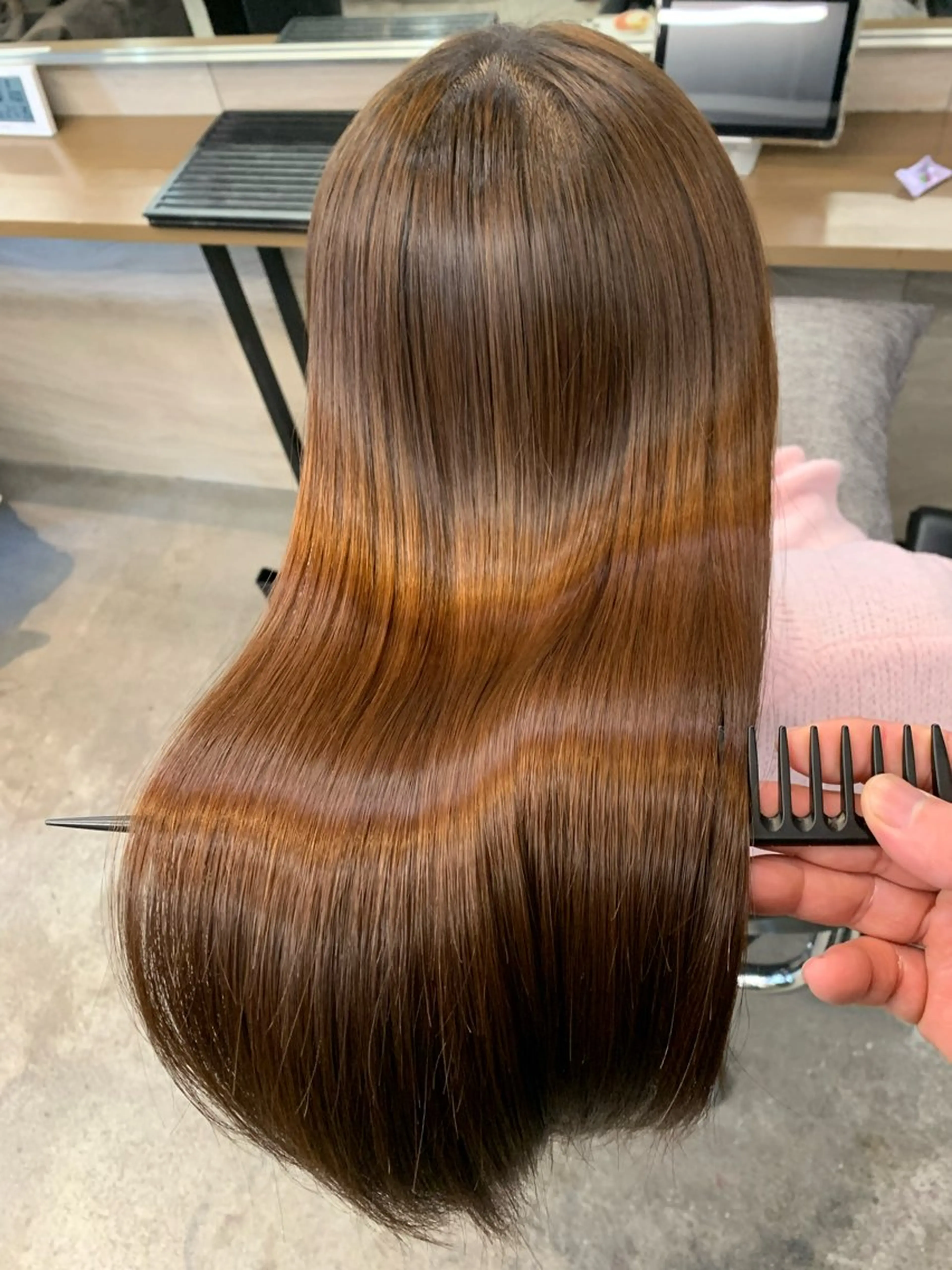 ロング 縮毛矯正 トリートメント 🍎縮毛矯正特化🍎 にしごおりのヘアスタイル