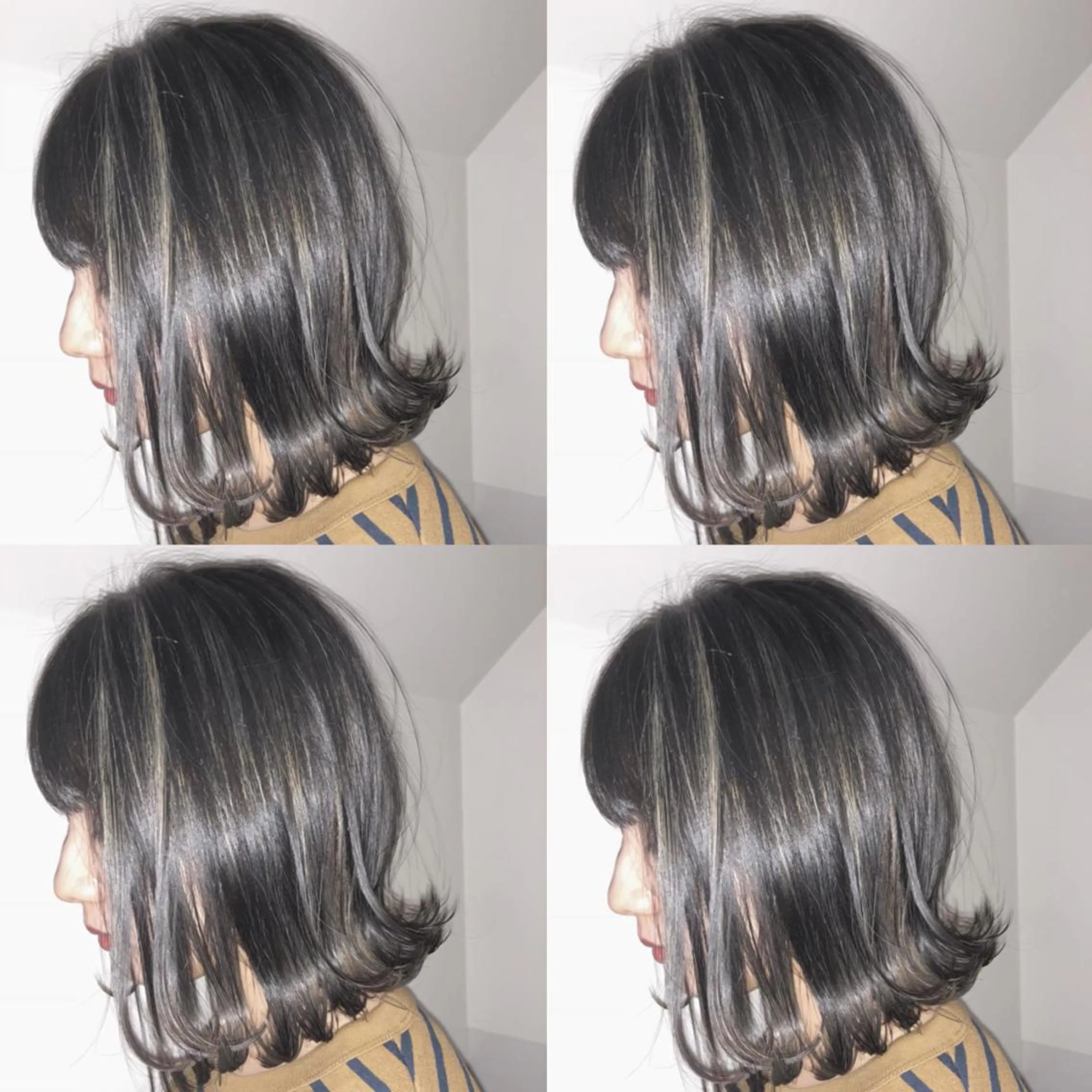 ミディアム カラー ヘアアレンジ カット 🦋韓国ヘア 坂本 菜摘🦋のヘアスタイル