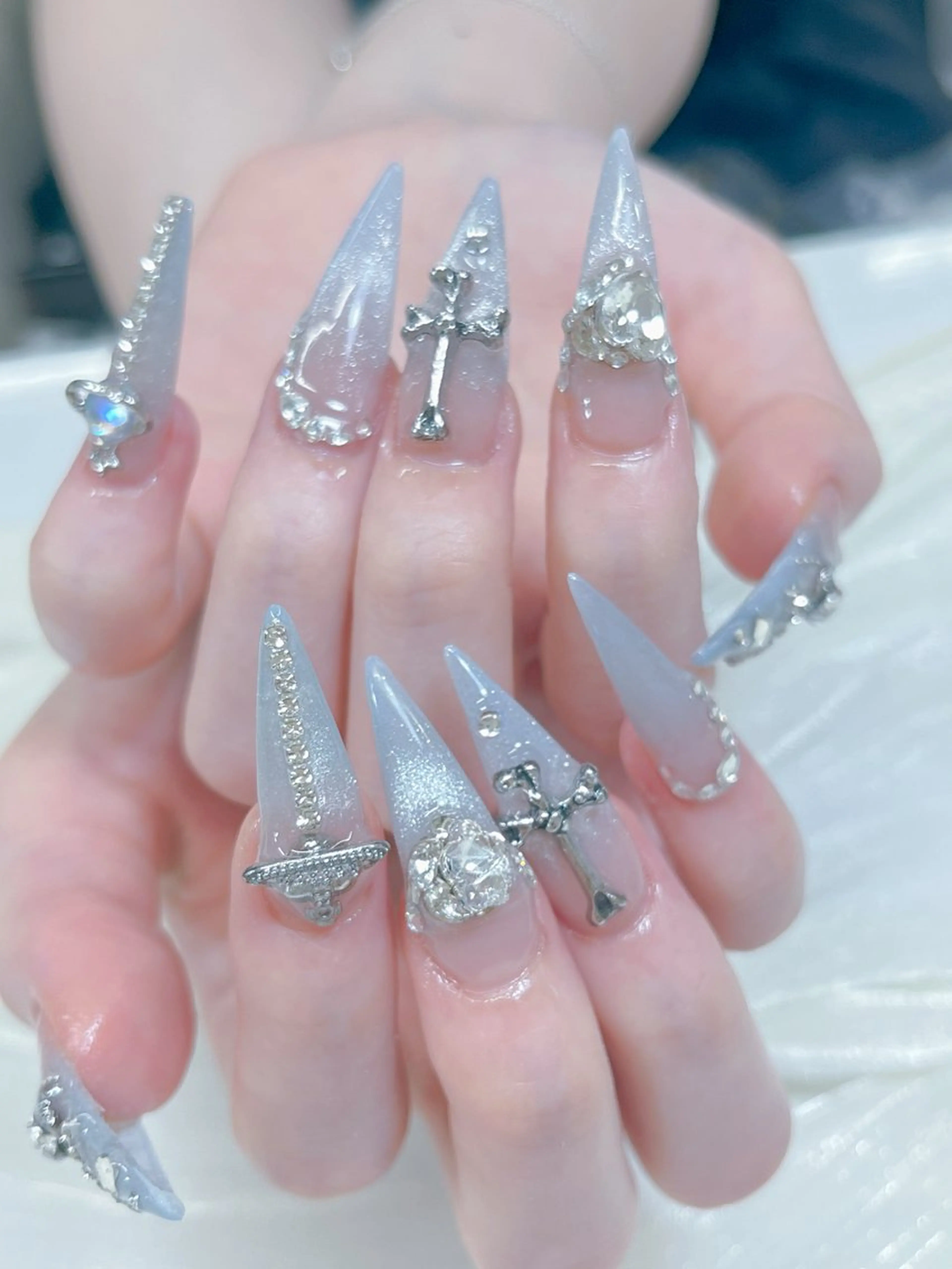 ネイル candy nail 韓国風ワンホンネイルのネイルデザイン