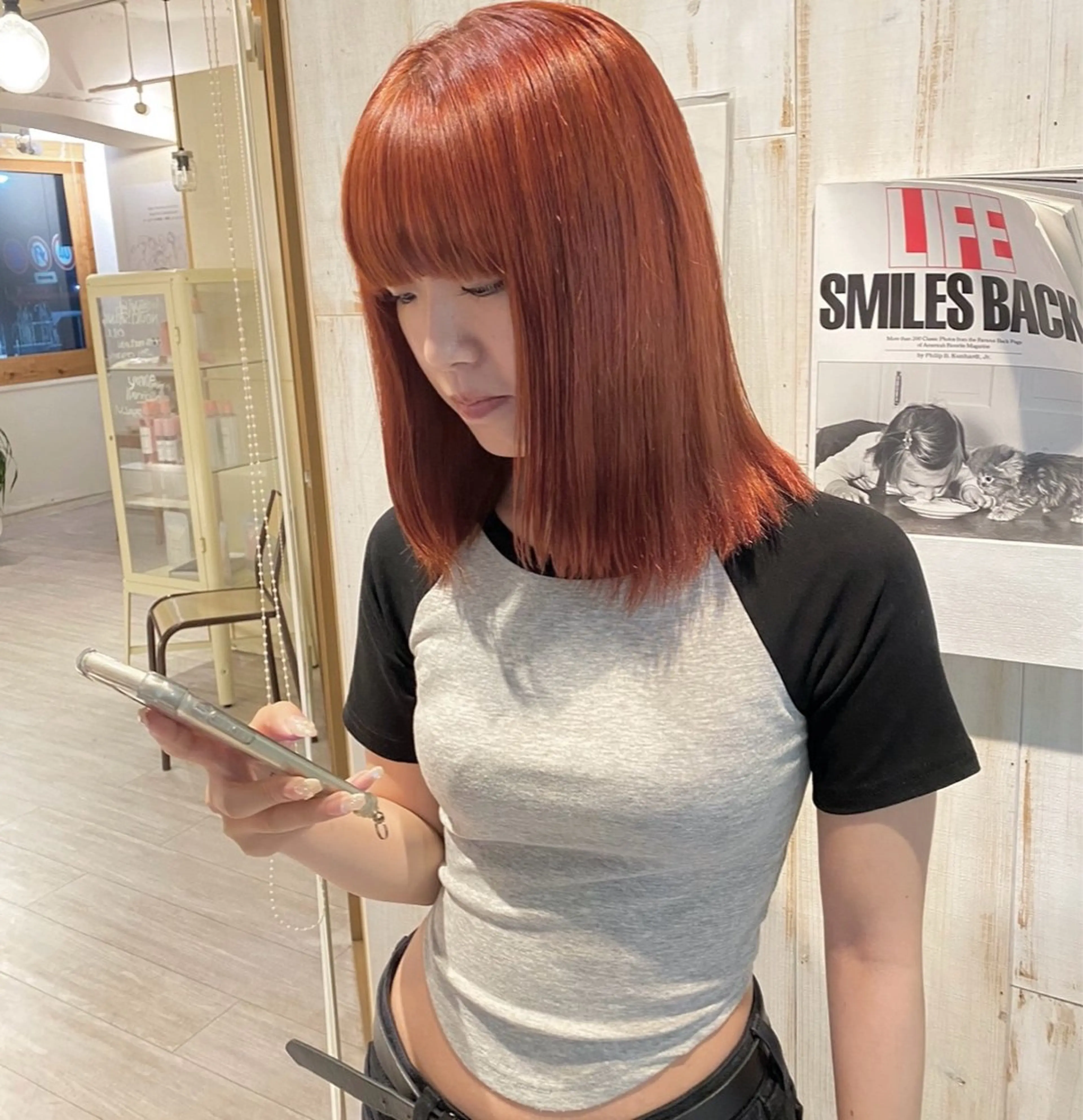 カラー ヘアカラー R 横浜【アール】所属・ハイトーン/韓国 ヘア　momo˚✧₊のヘアスタイル