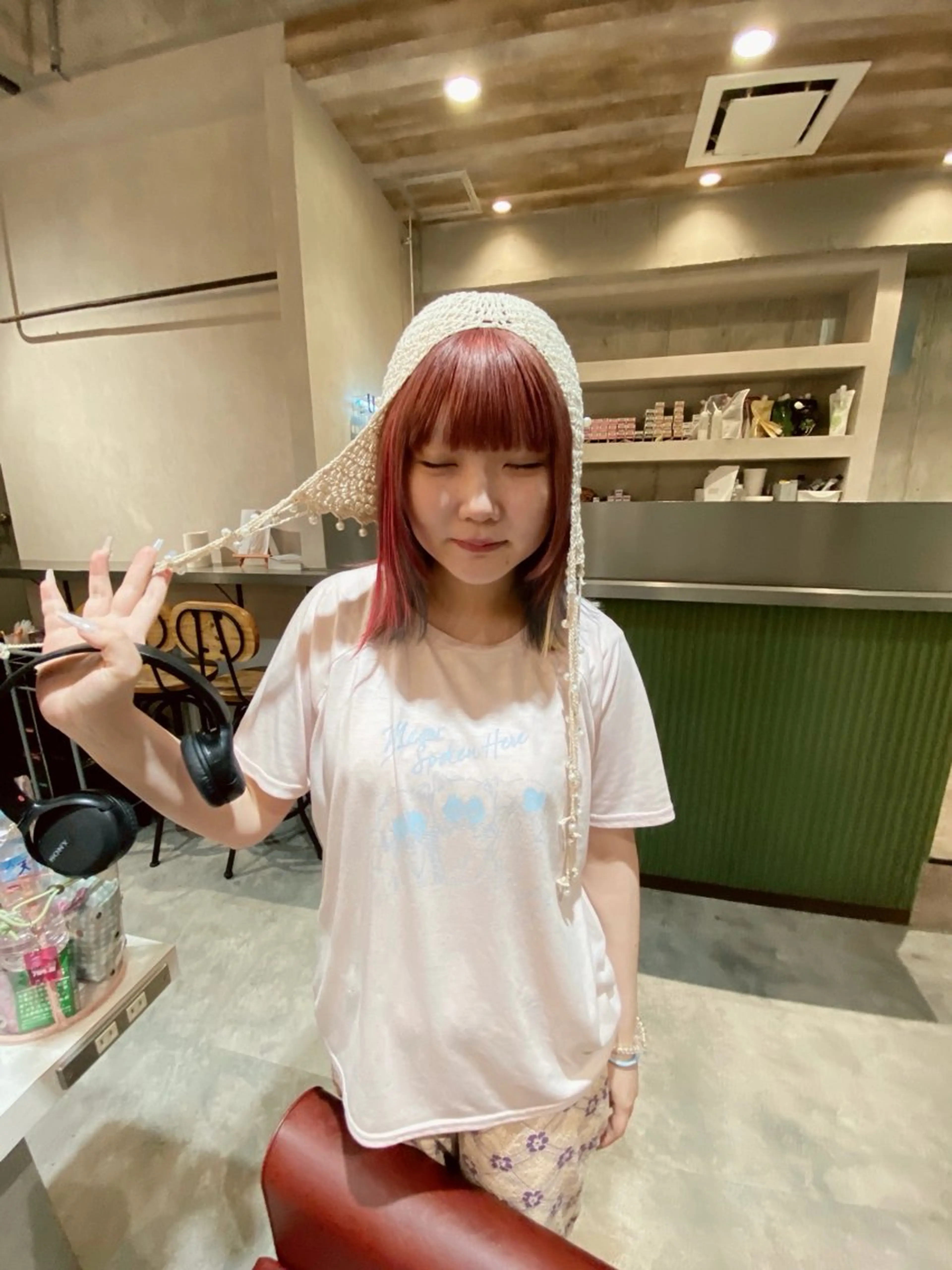 ミディアム カラー ヘアアレンジ mina 🐈‍⬛ ラフな似合わせヘアのヘアスタイル