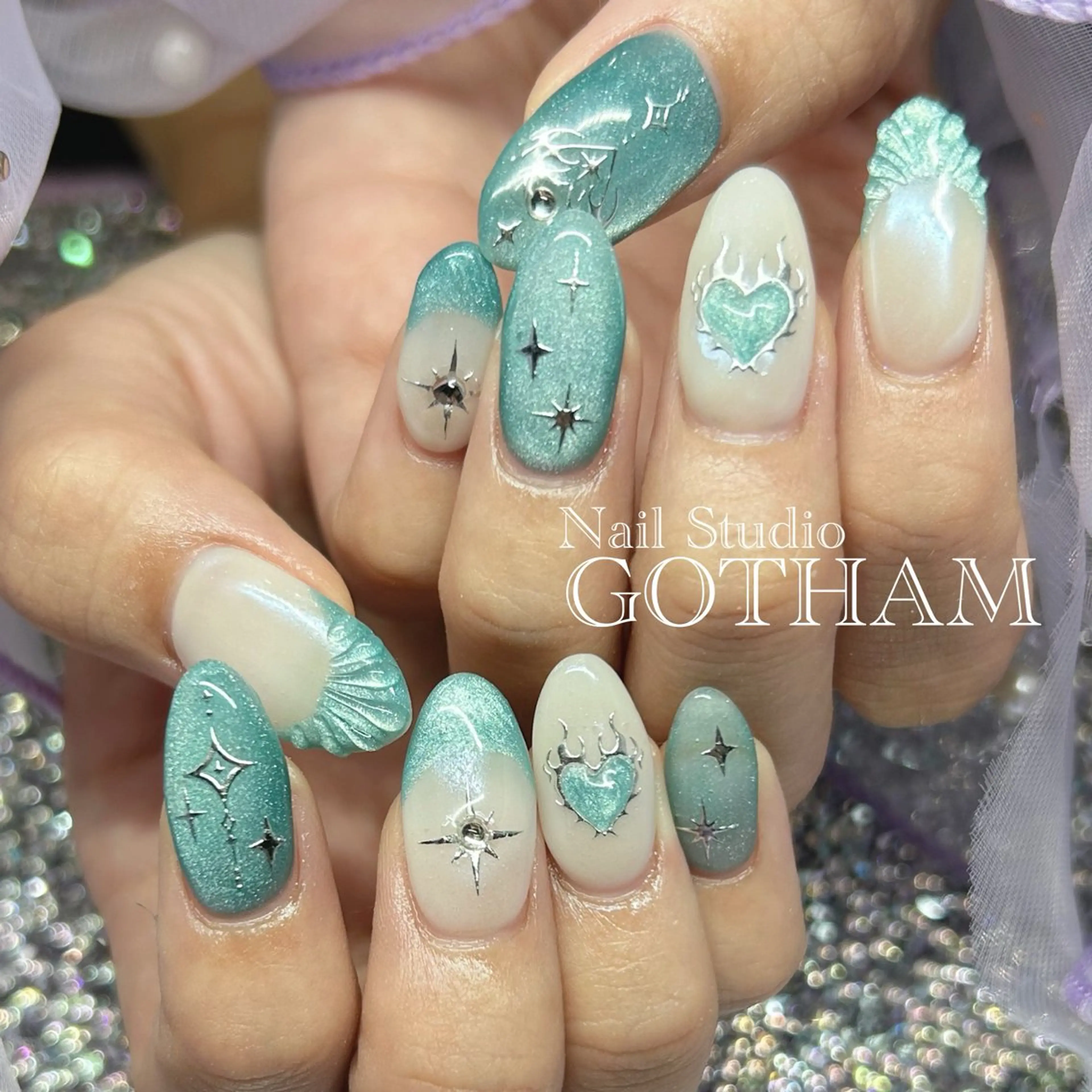 ネイル ハンドネイル Nail Studio GOTHAM所属・高円寺駅からすぐ🌈 ネイルGOTHAMのネイルデザイン