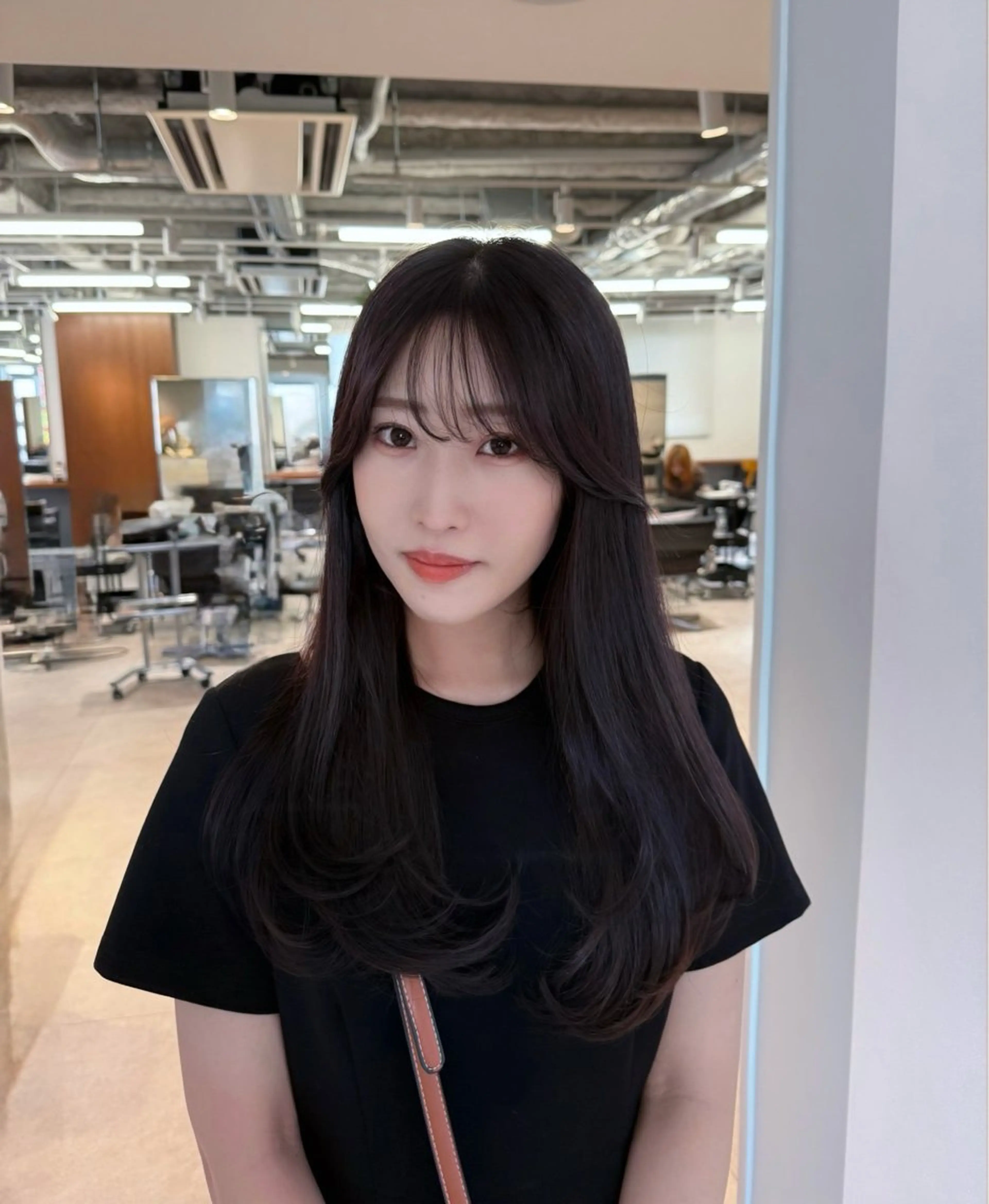 ロング カラー レイヤーカット カット ヘアカラー 韓国ヘア/レイヤー Yan✂︎のヘアスタイル