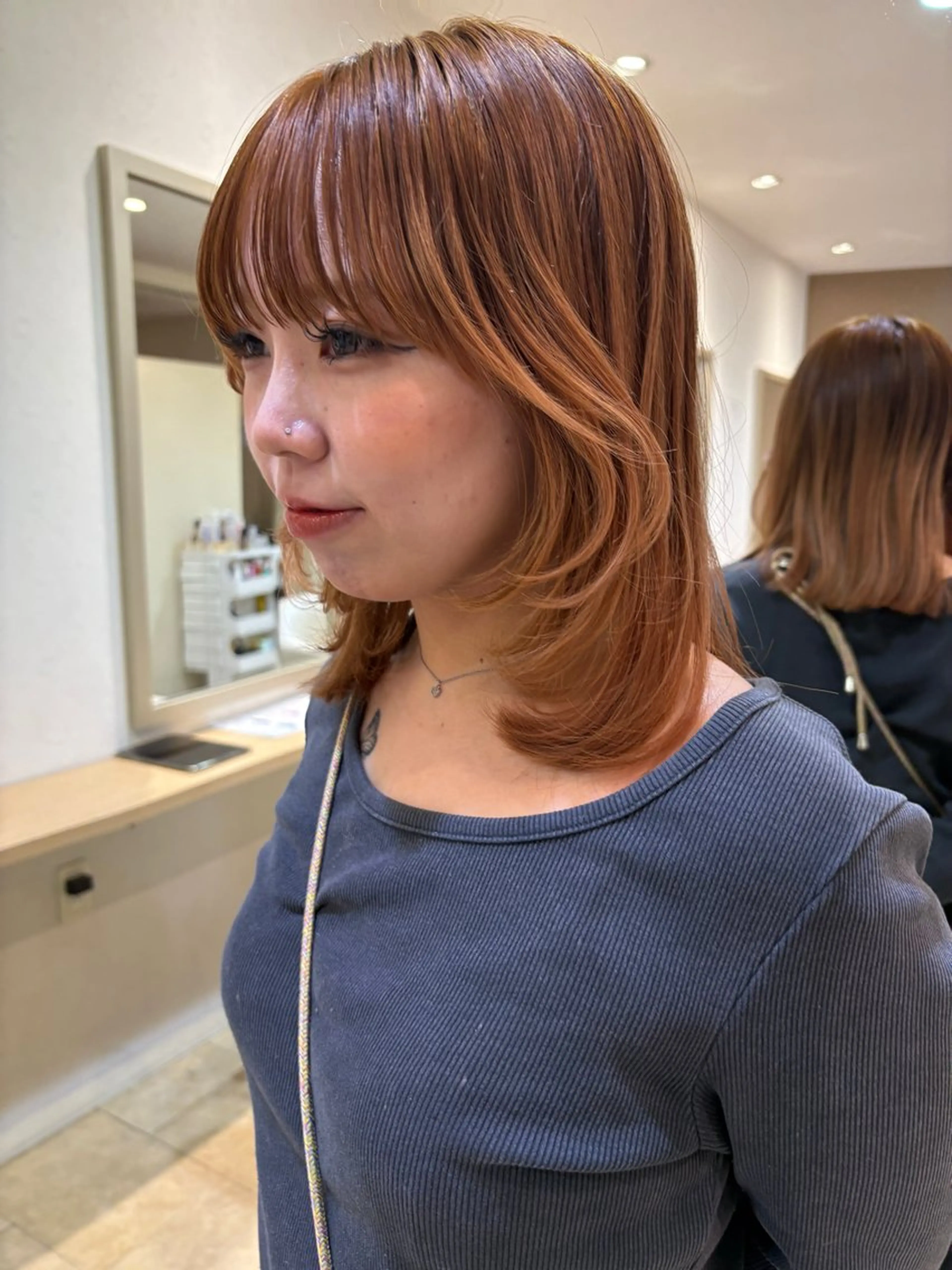 ミディアム あいり 福岡美容師のヘアスタイル