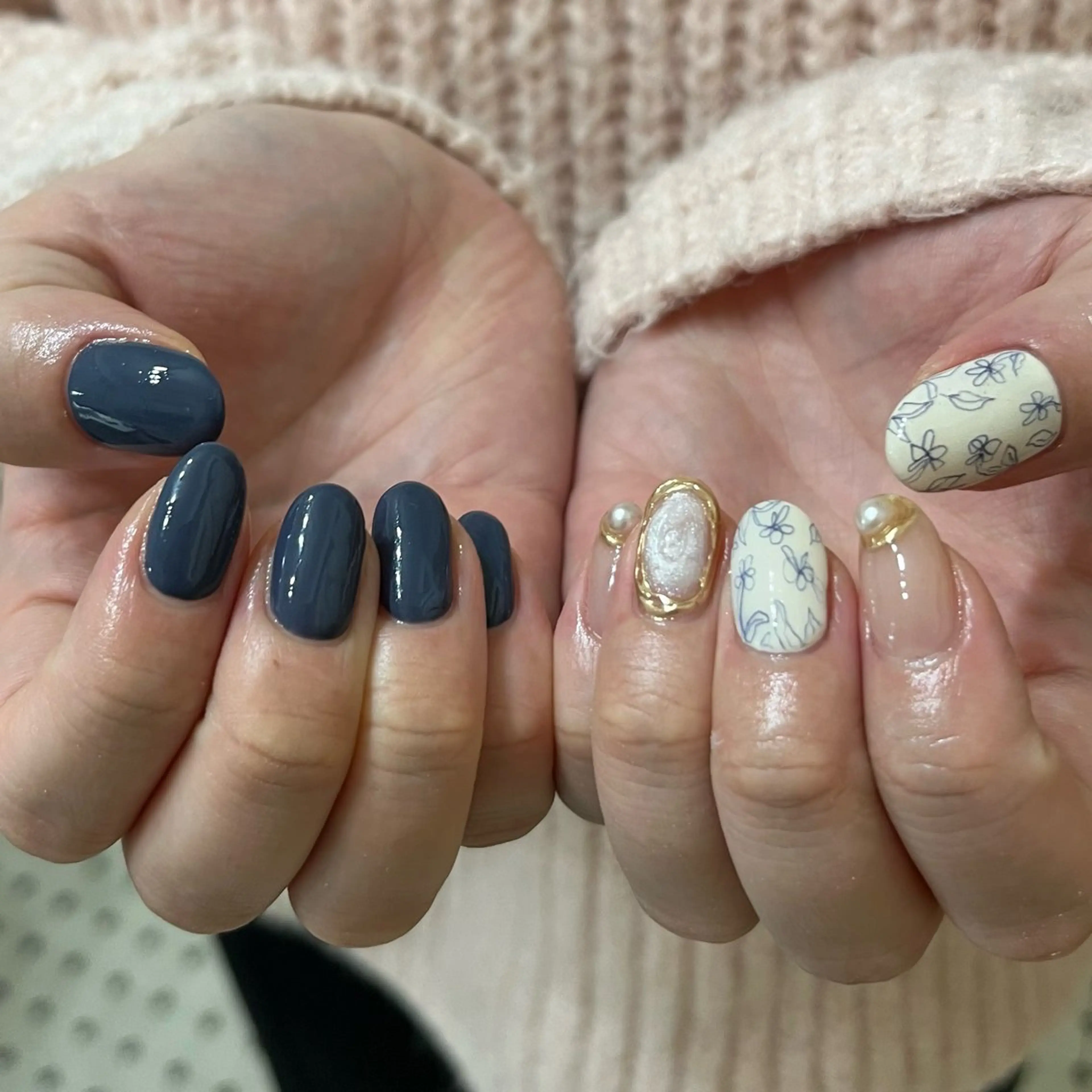 ネイル グリーン ハンドネイル nail salon O (en)所属・vegh. nail／阿波座のネイルデザイン
