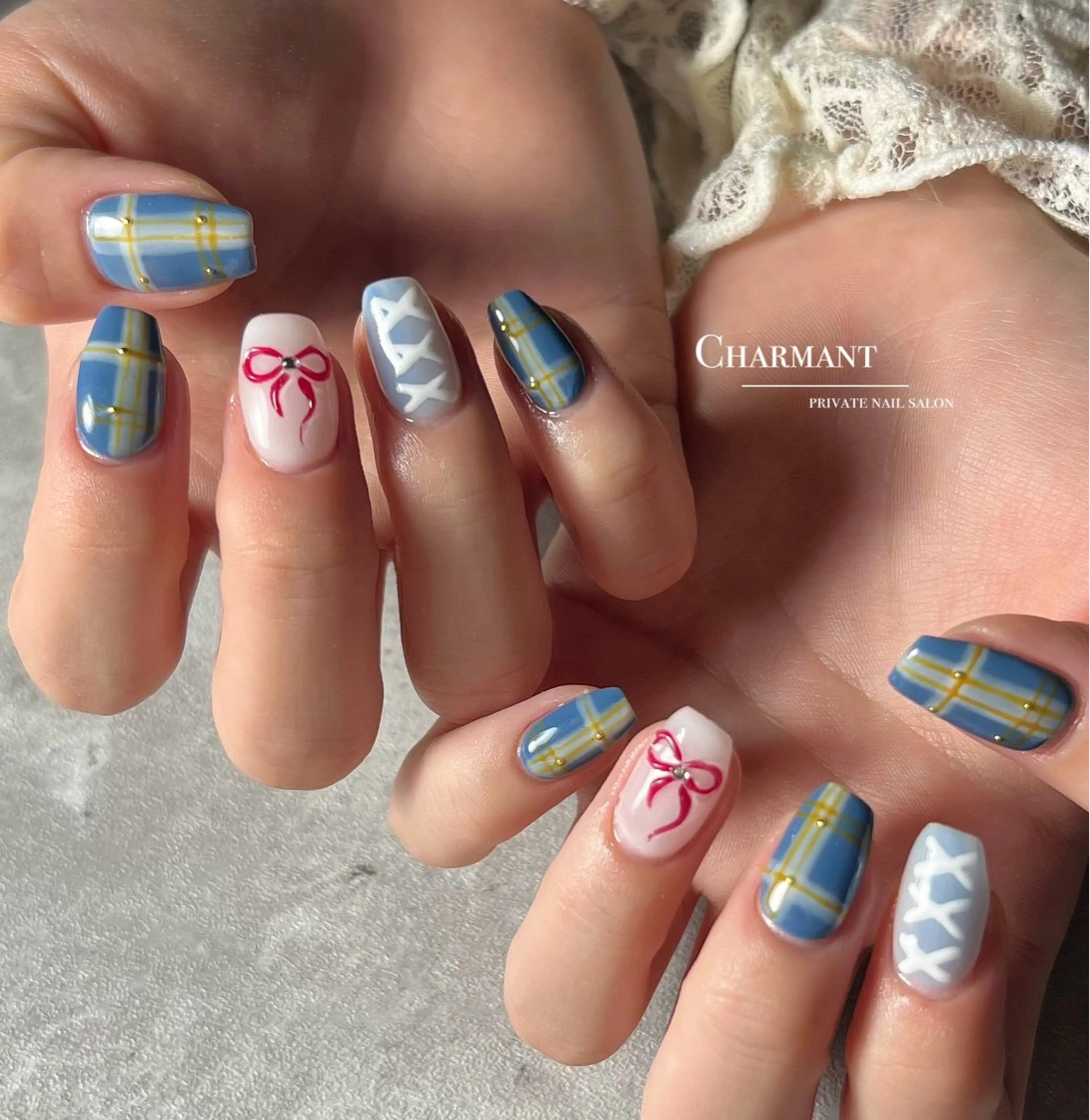 ネイル ハンドネイル Minako 【Charmant】のネイルデザイン