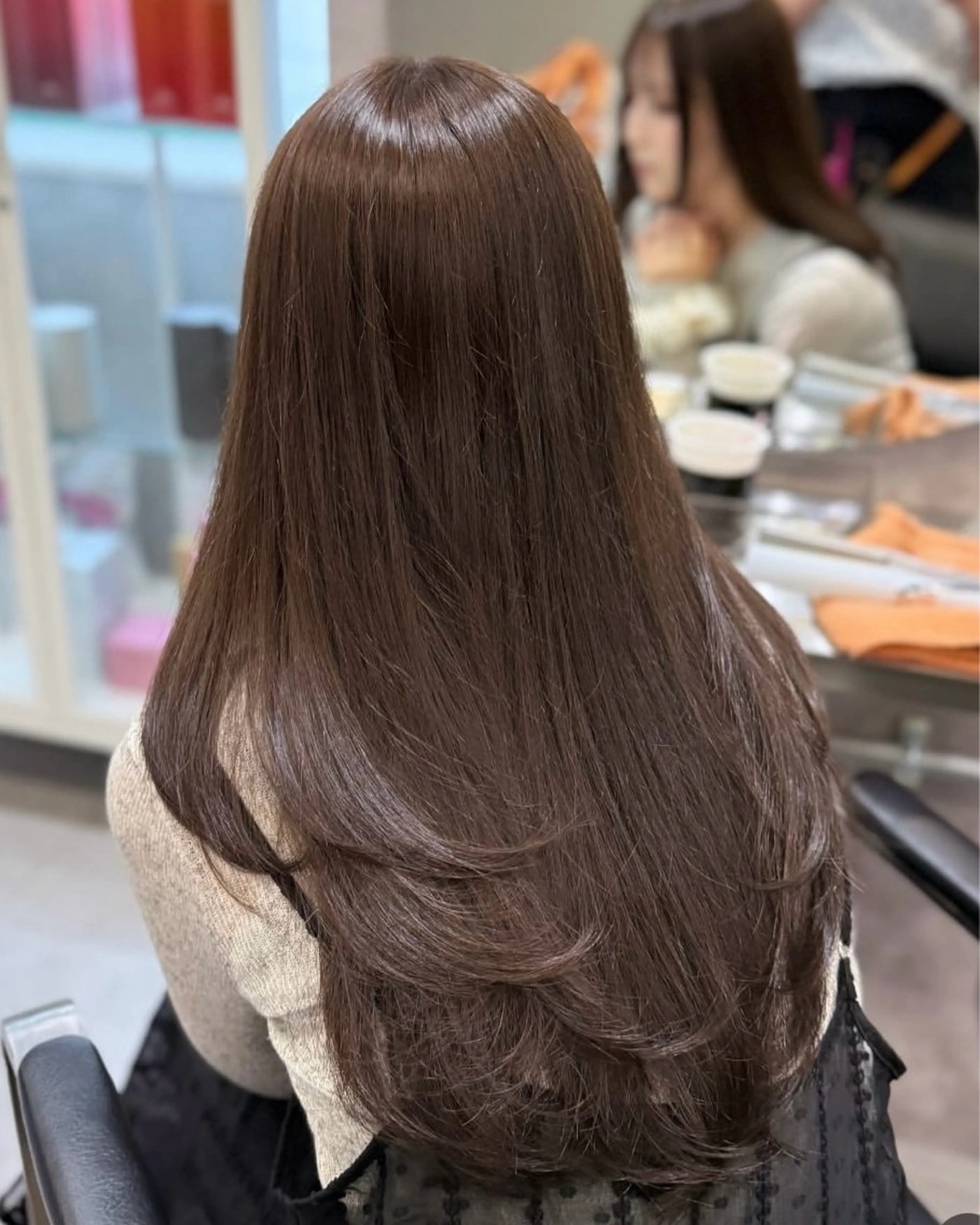 ロング Mirai/ 艶カラー/暖色カラーのヘアスタイル