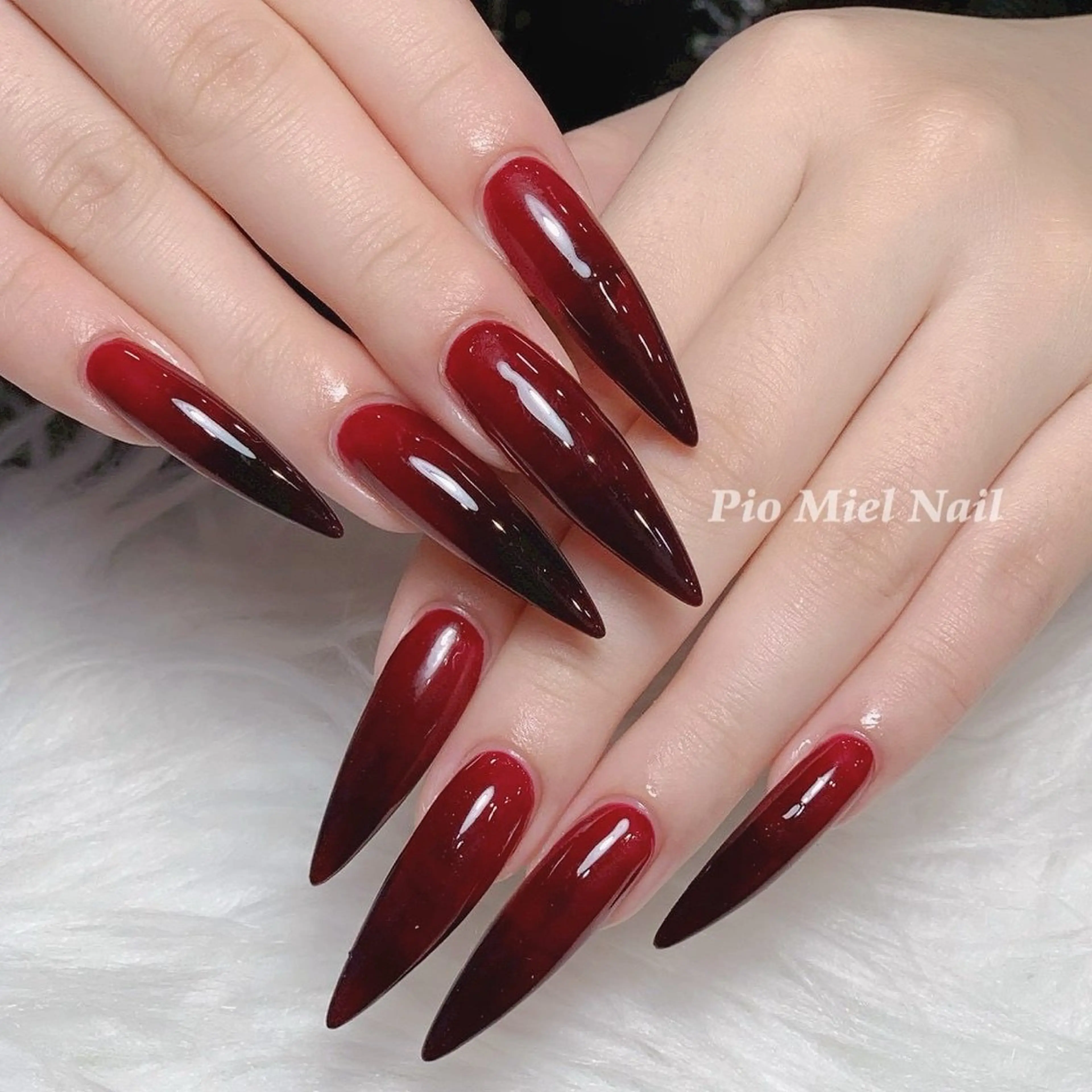 ネイル ハンドネイル HANA 長さだしのネイルデザイン