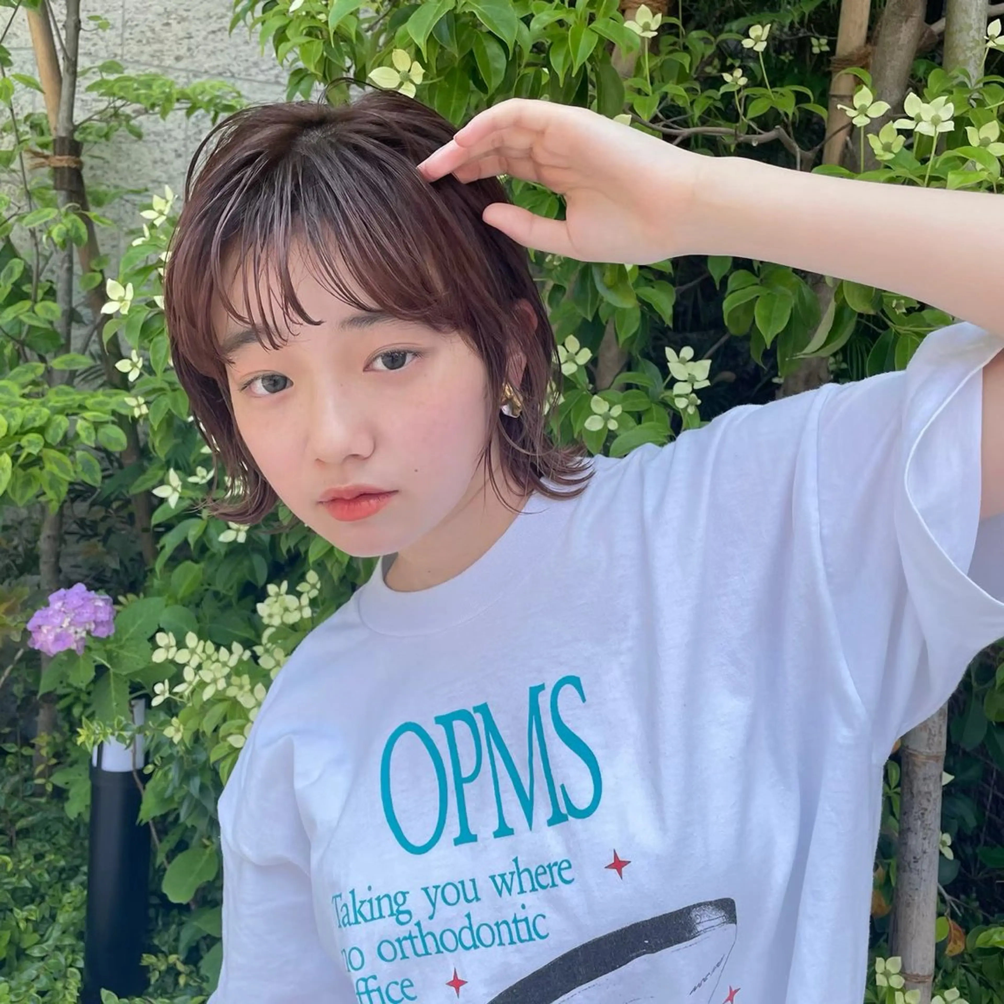 ショート パーマ カット ヘアカラー トリートメント 暖色/くびれヘア/ Misakiのヘアスタイル