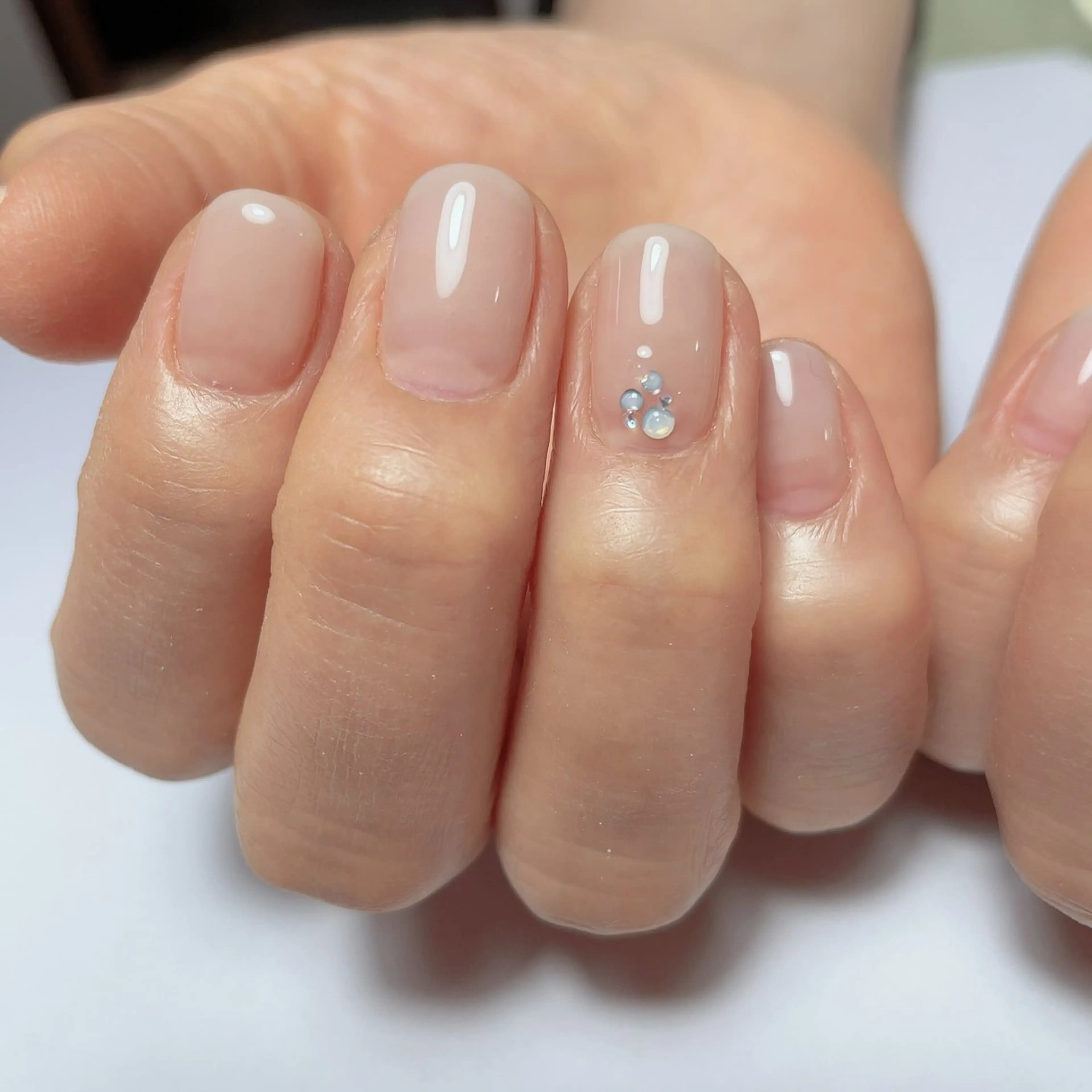 肌馴染みワンカラー＋アート2本の写真