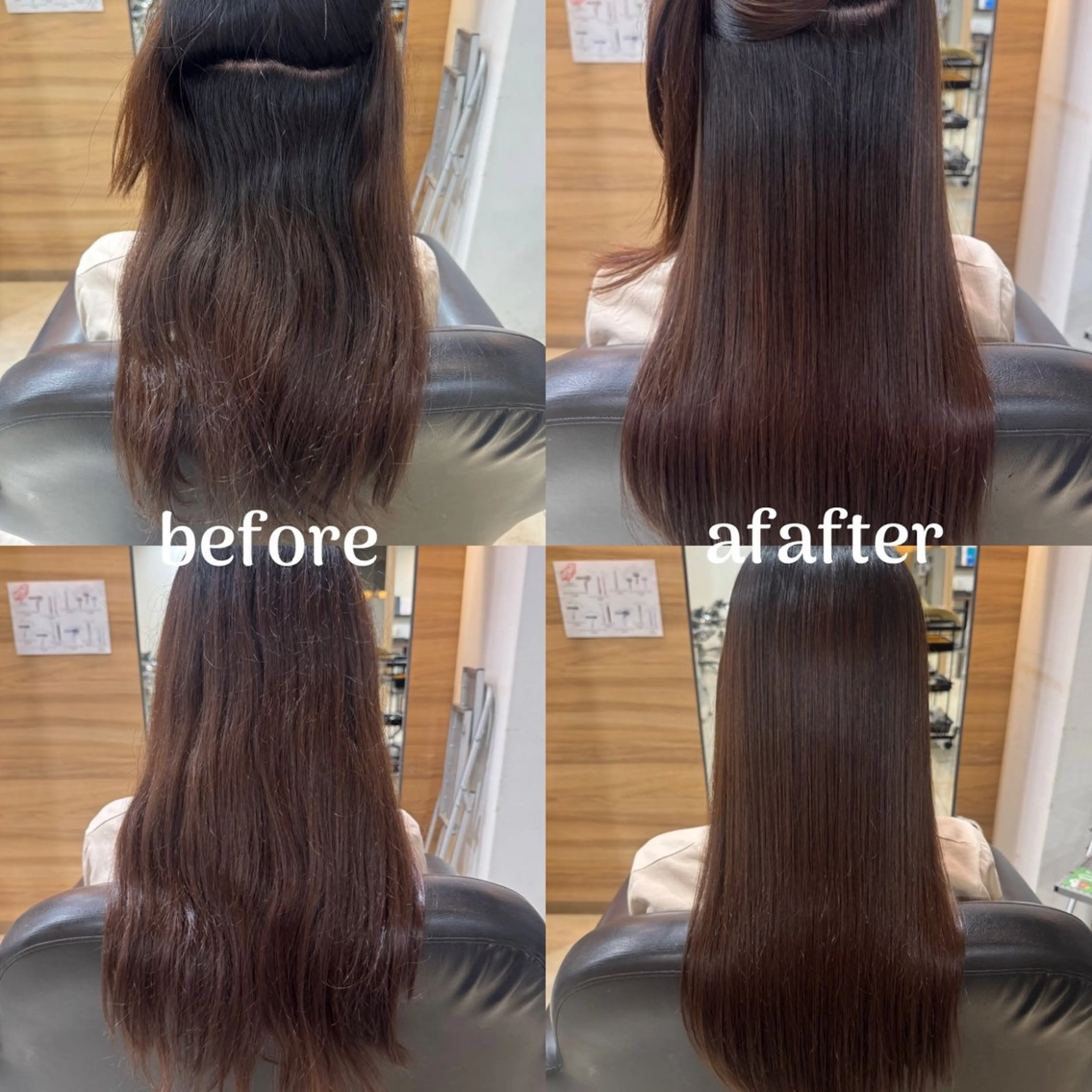 ロング 縮毛矯正 ʚmiku/縮毛矯正 /髪質改善/ツヤ髪ɞのヘアスタイル