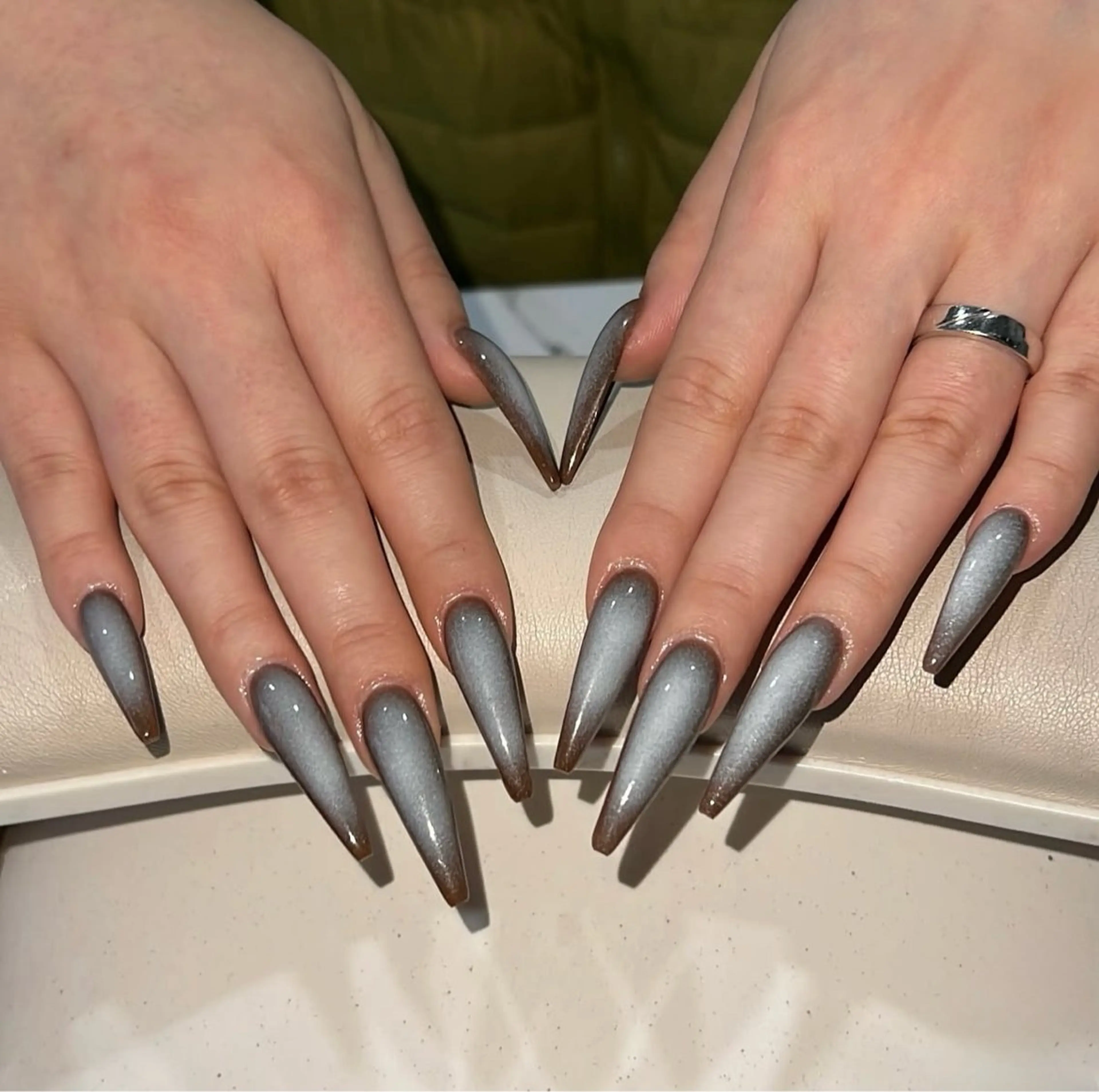 ネイル 韓国ネイル ニュアンスネイル シンプルネイル ワンホンネイル Nihonthy Nail 新宿所属・Nihonthy Nail 新宿のネイルデザイン