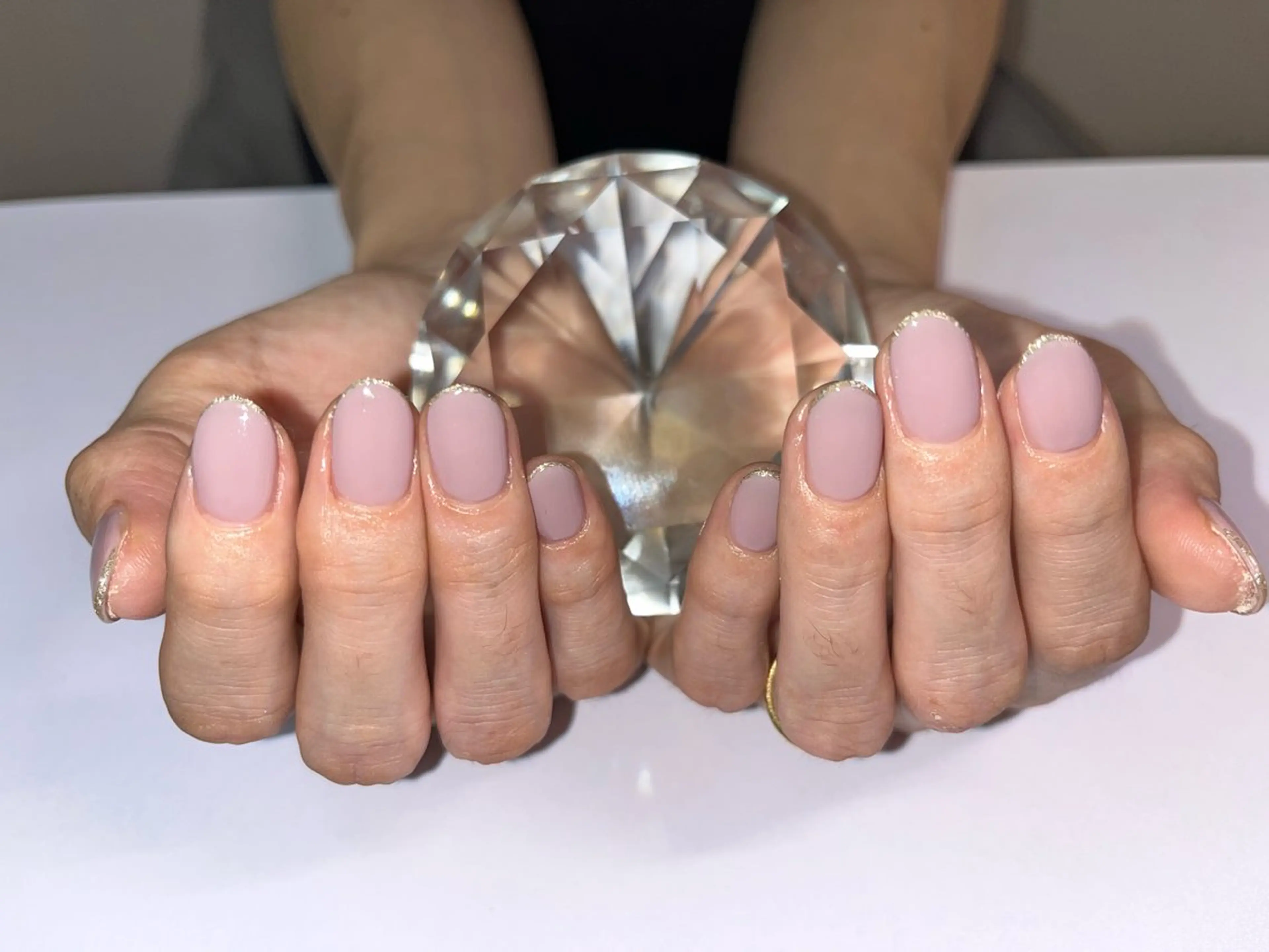 ネイル アートネイル ラメ(グリッター) ニュアンスネイル オフィスネイル ワンカラーネイル ハンドネイル プライベートサロン N's Nailのネイルデザイン