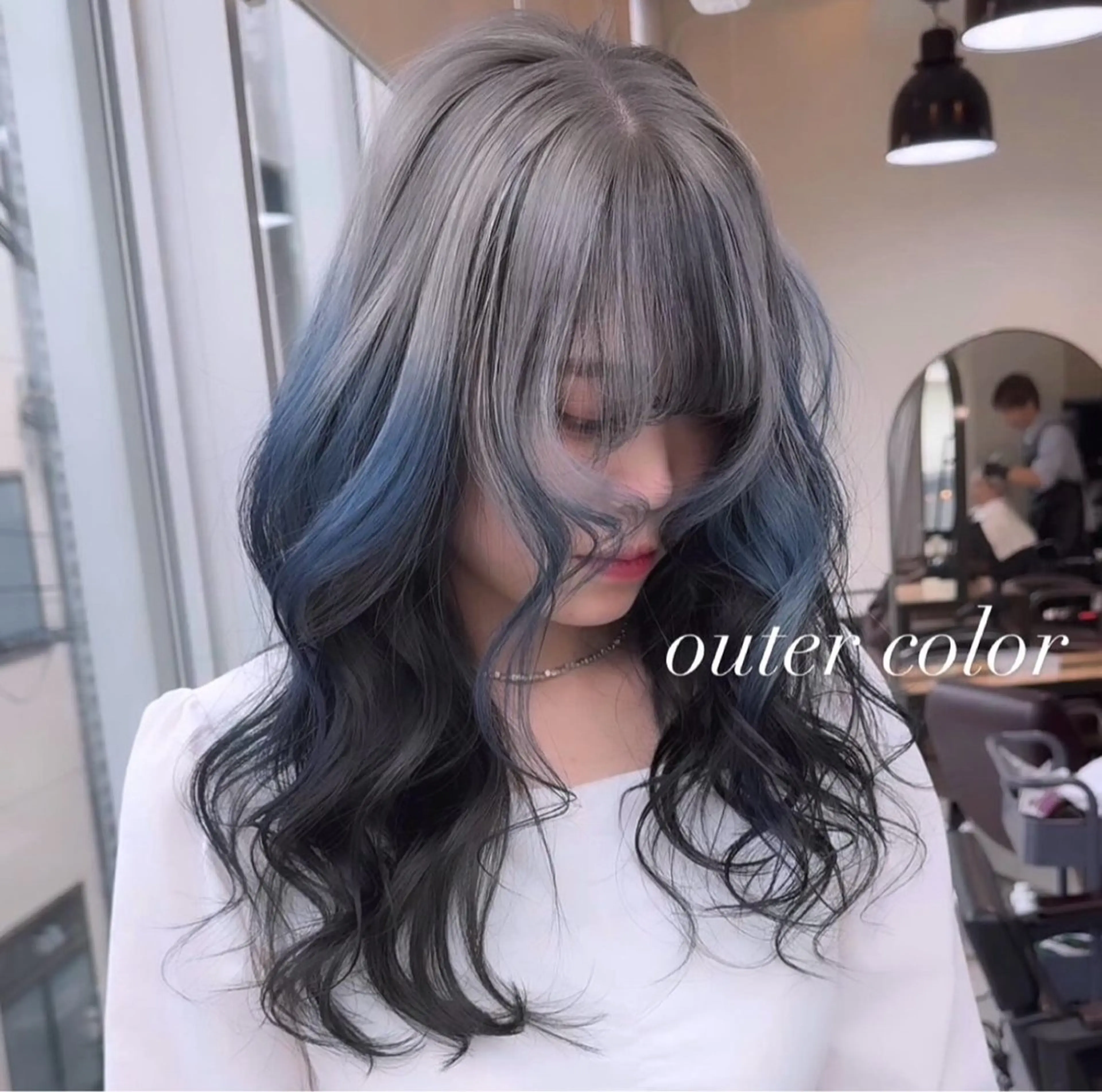 ロング カラー カット ヘアカラー トリートメント ヘアセット 💜ハイトーン💛 マジカルかいちゃんのヘアスタイル