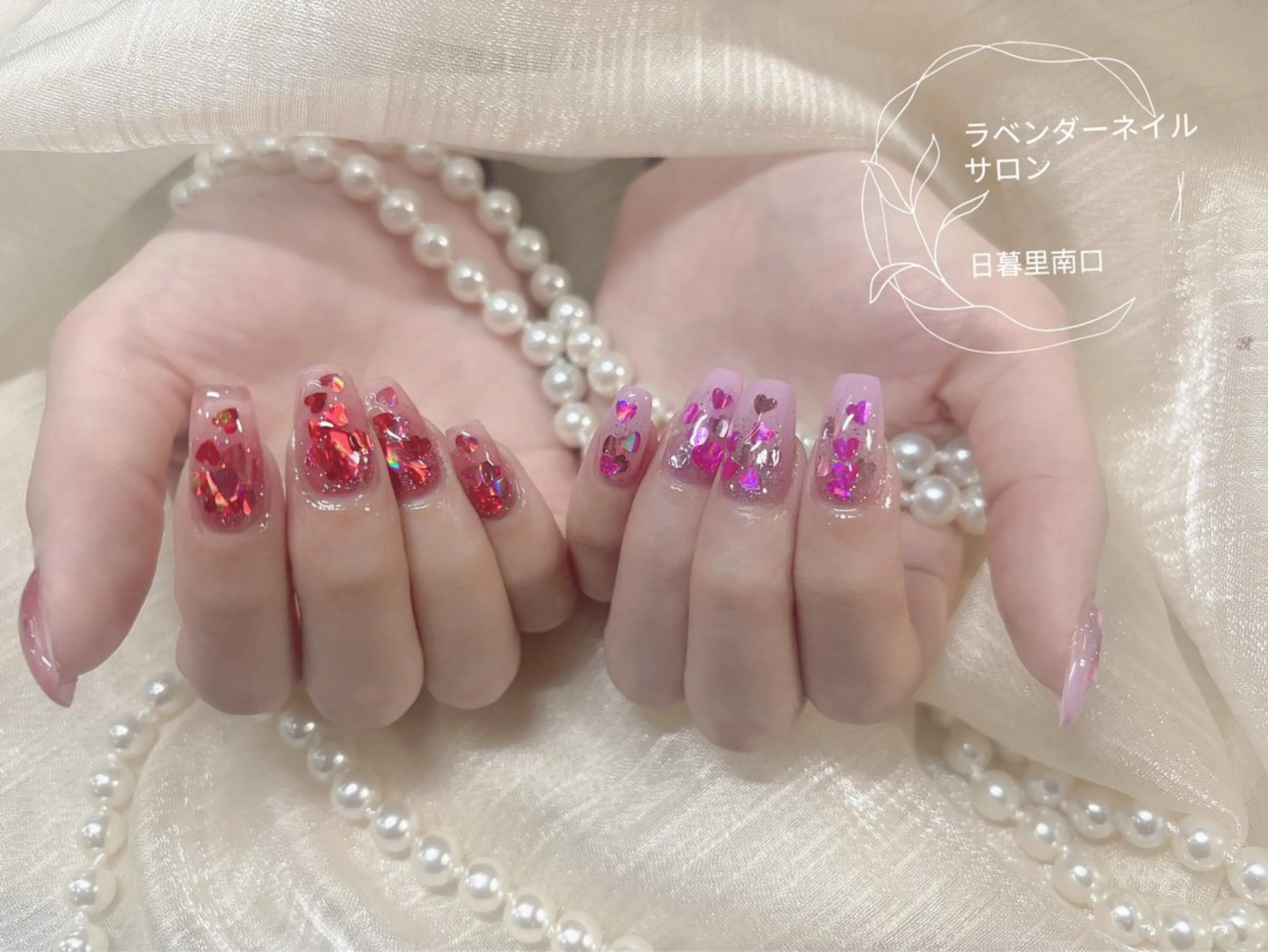 ネイル ジェルネイル 韓国ネイル ニュアンスネイル オフィスネイル パラジェル ハンドネイル lavender所属・日暮里2 lavenderのネイルデザイン