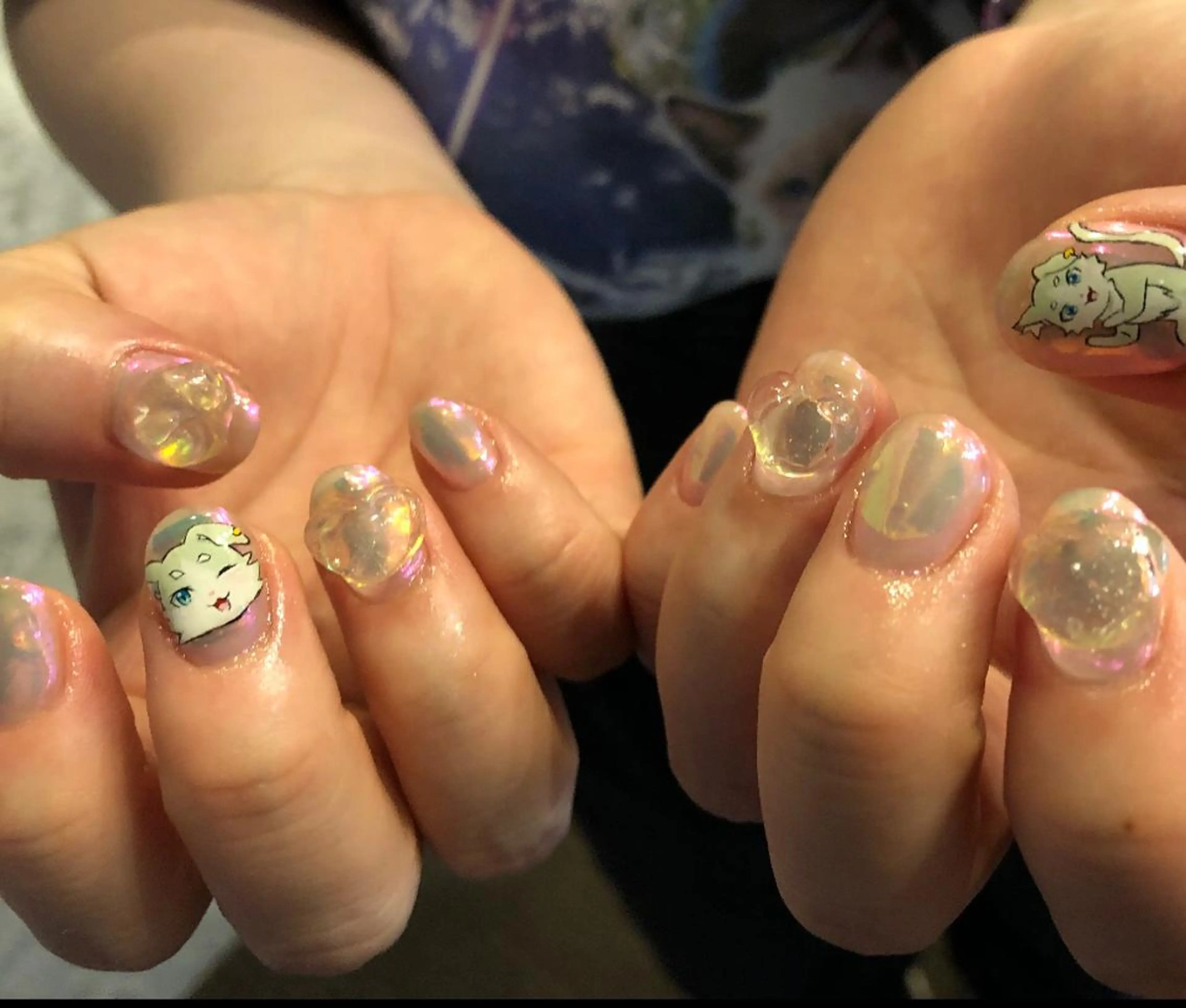 ネイル アートネイル ハンドネイル ☽ ☾のネイルデザイン