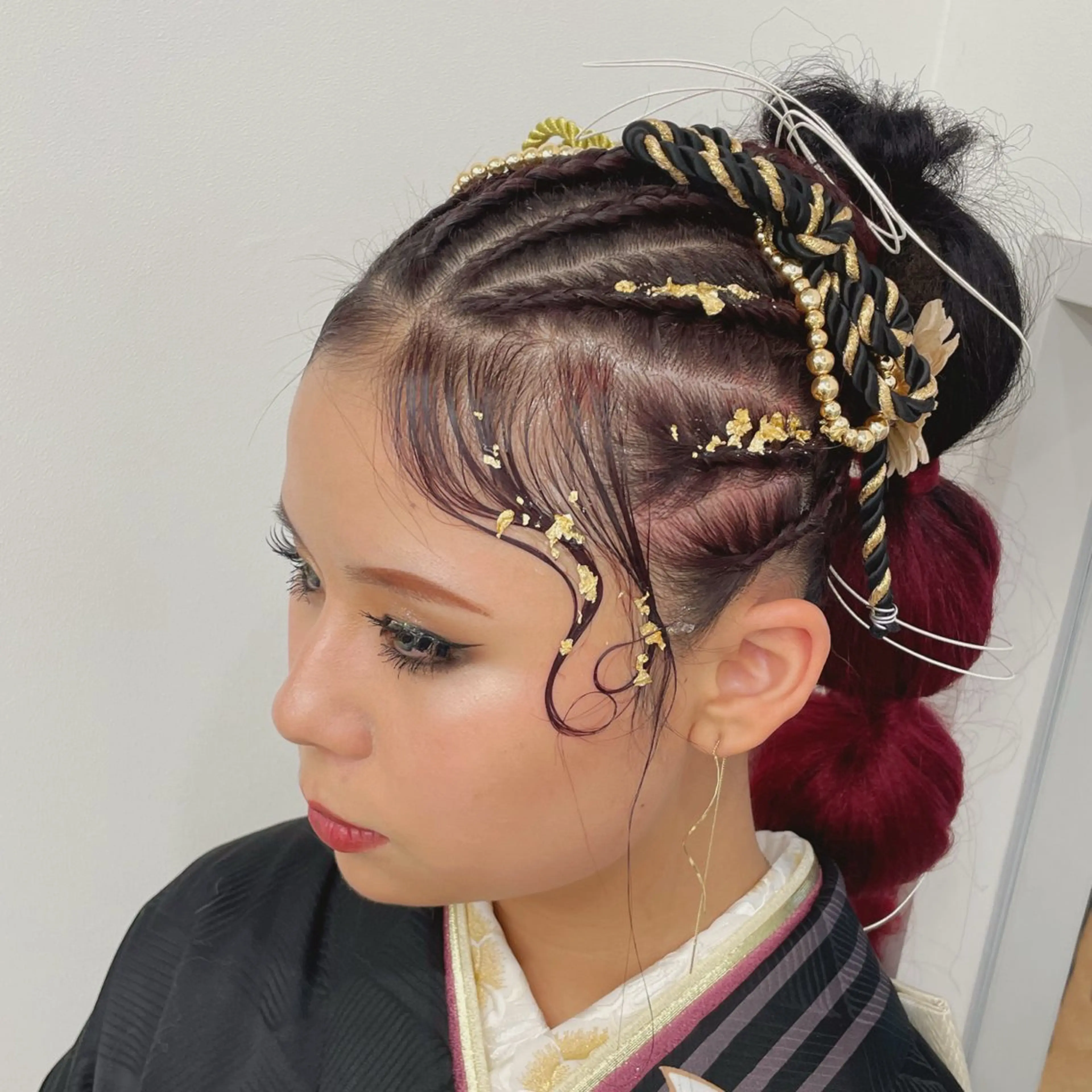 ロング お団子ヘア エクステ 古沢 みづきのヘアスタイル